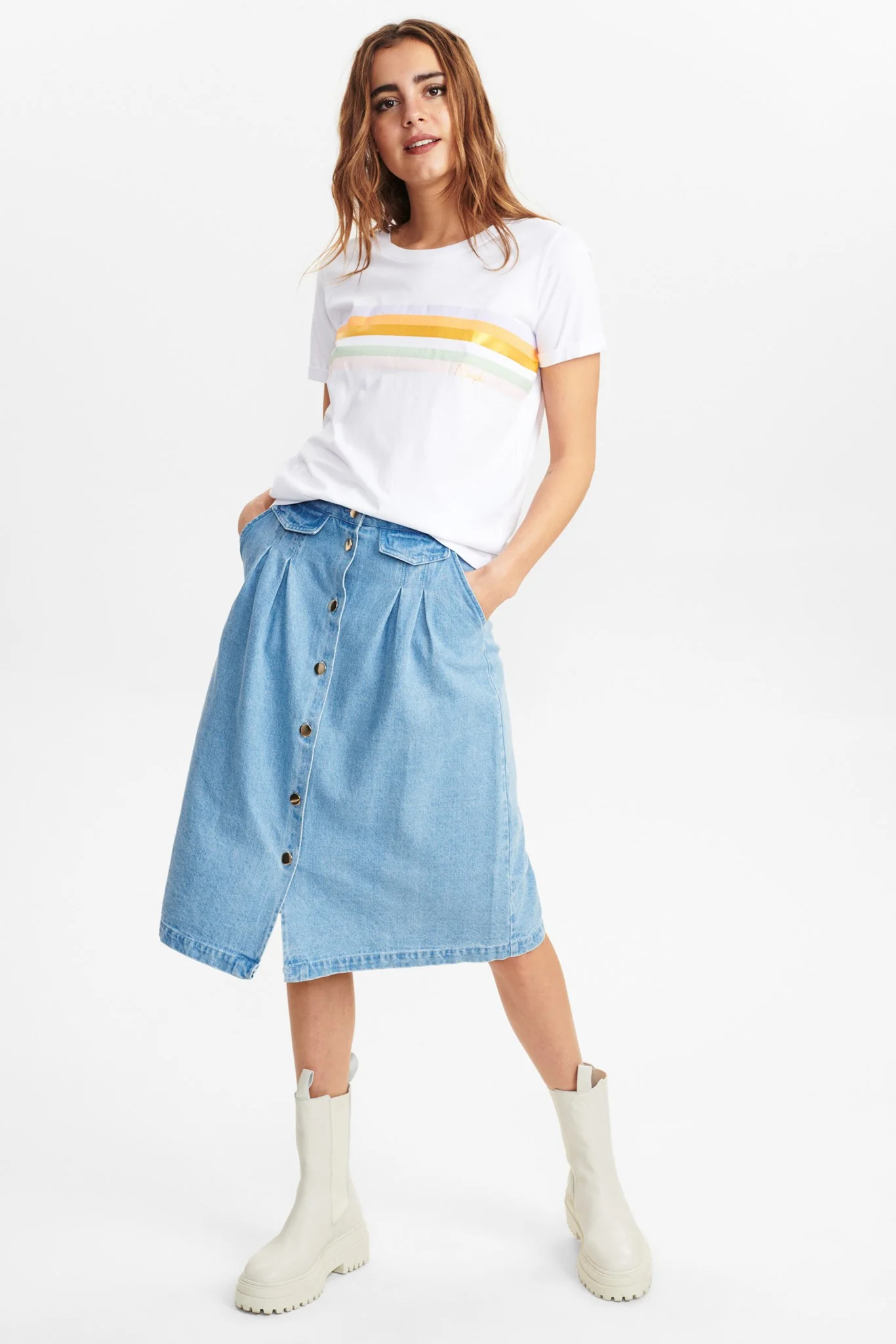 NUDHANA TEE - Bright White - Image 3