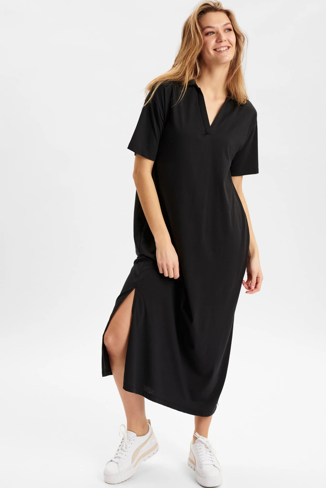 NUDHARA DRESS - Caviar