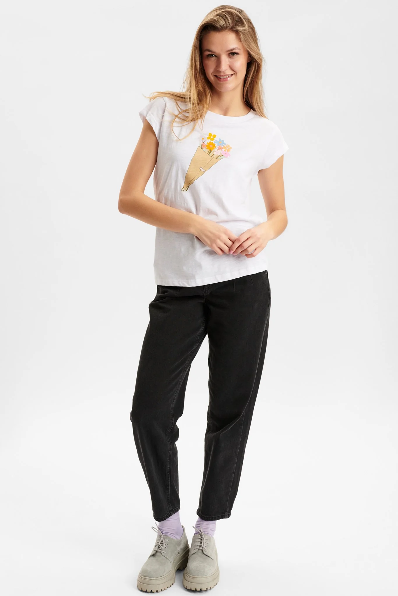 NUDILLY TEE - Bright White - Image 3