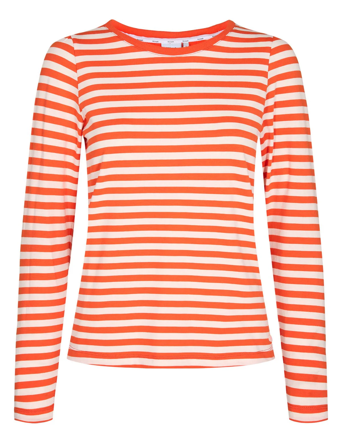 NUDIZZY LS T-SHIRT - GOTS - Red Orange