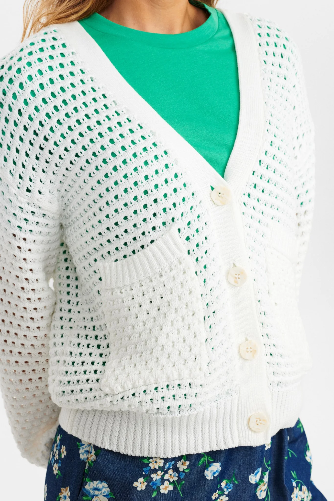NUDORSEY CARDIGAN - Cloud Dancer - Image 5