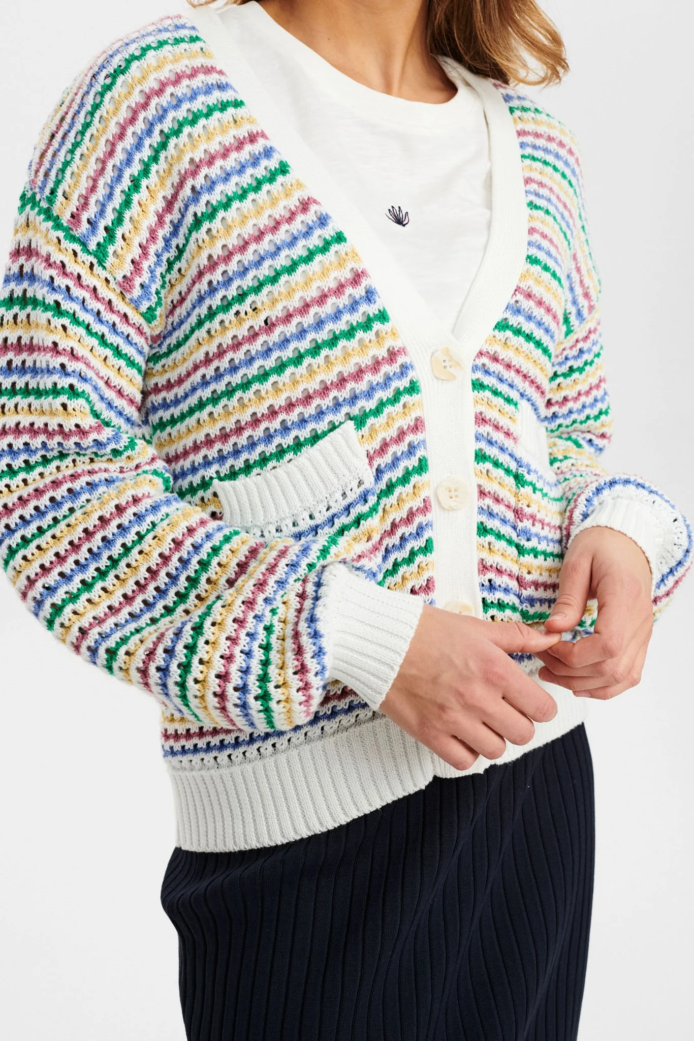 NUDORSEY CARDIGAN - Simply Green - Image 4