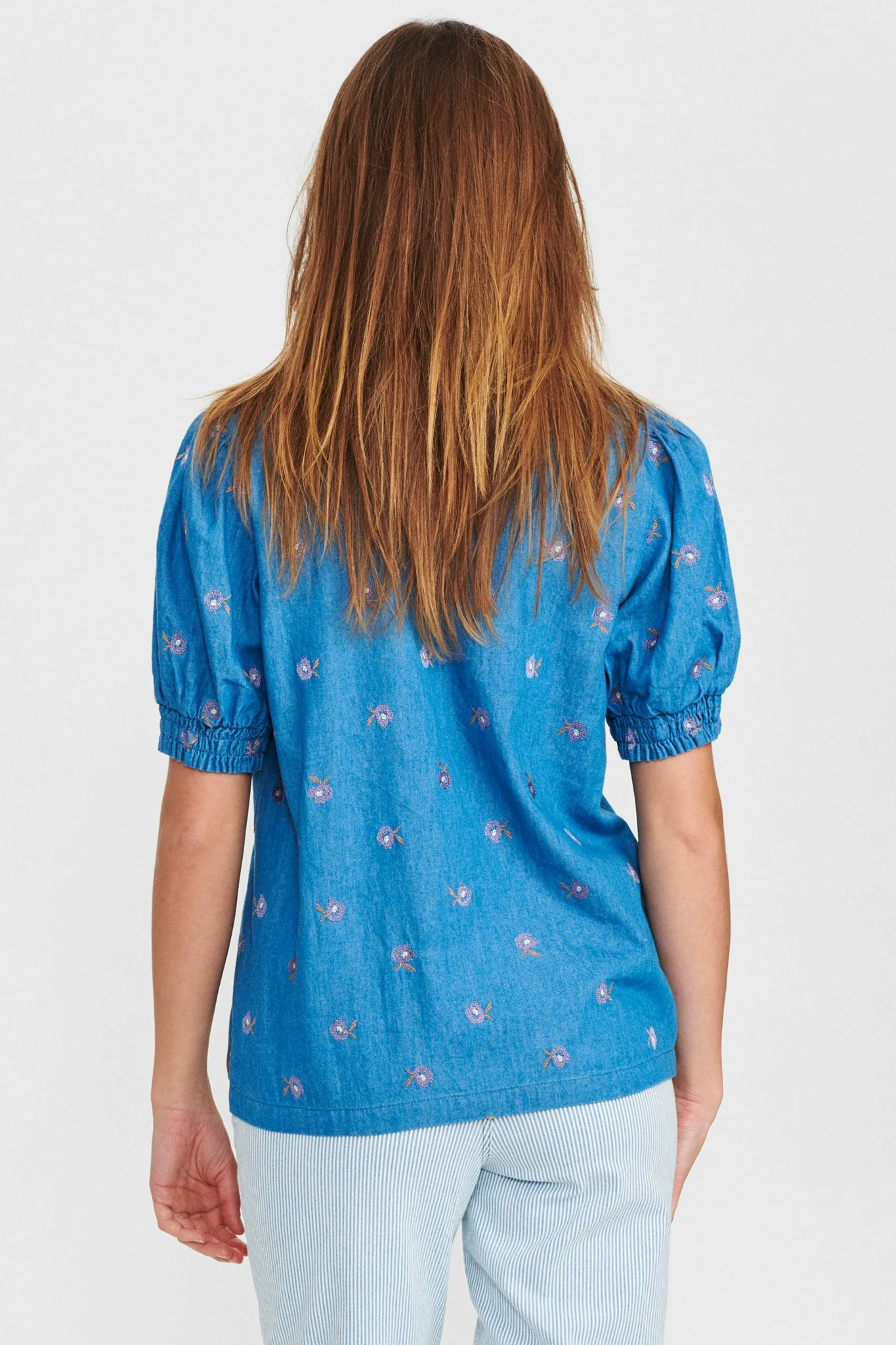 NUDOSS SHIRT - Medium Blue Denim - Image 2