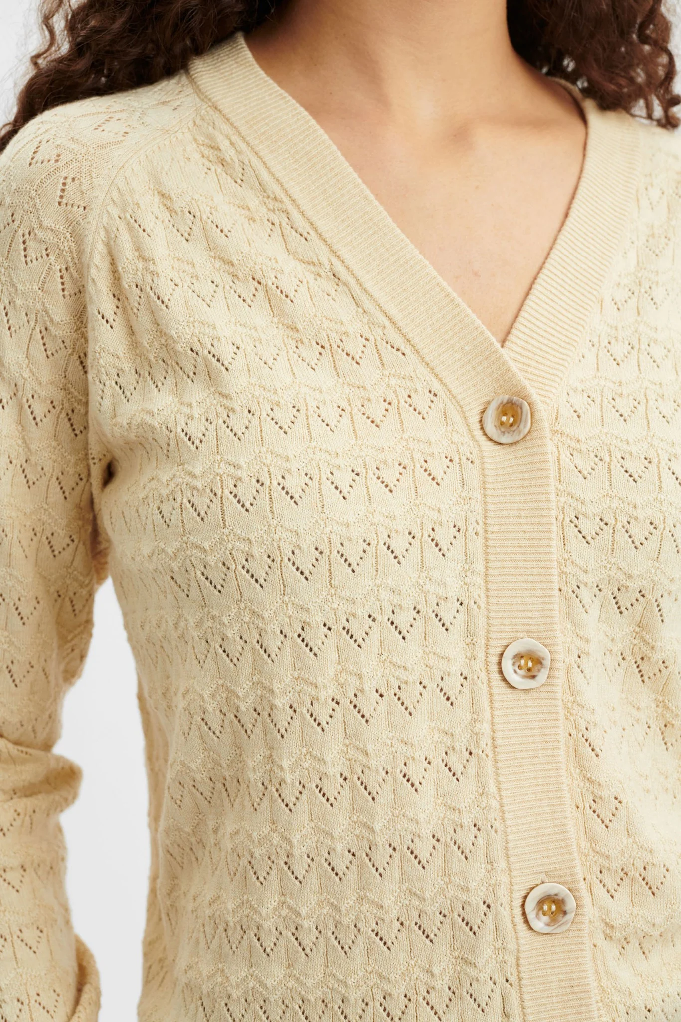 NUDULLIA CARDIGAN W/O RUFFLES  - Parsnip - Image 4