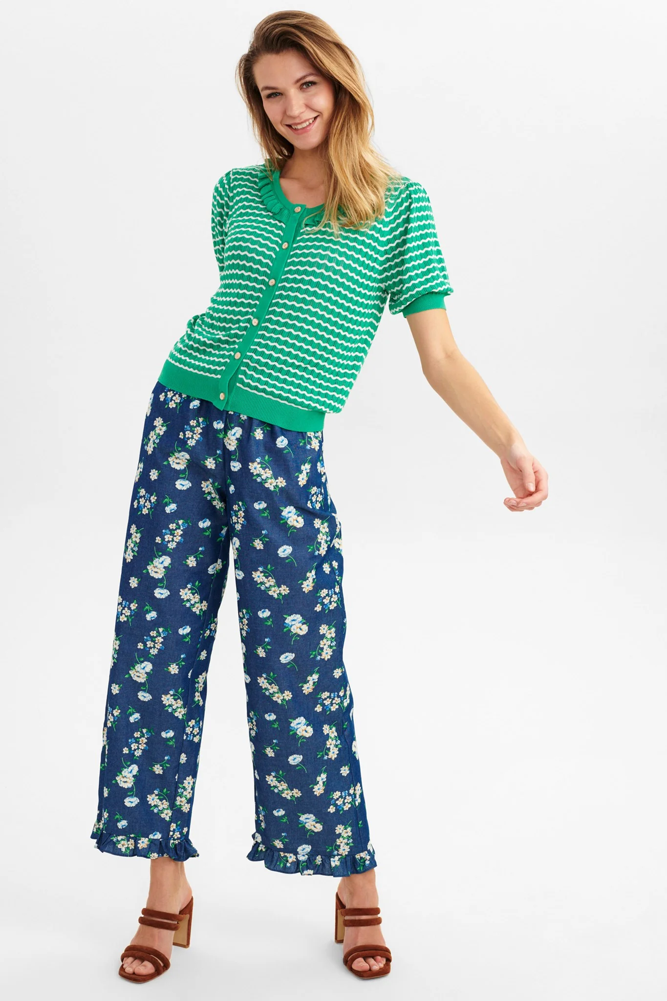 NUDUSTIN CARDIGAN - Simply Green - Image 3