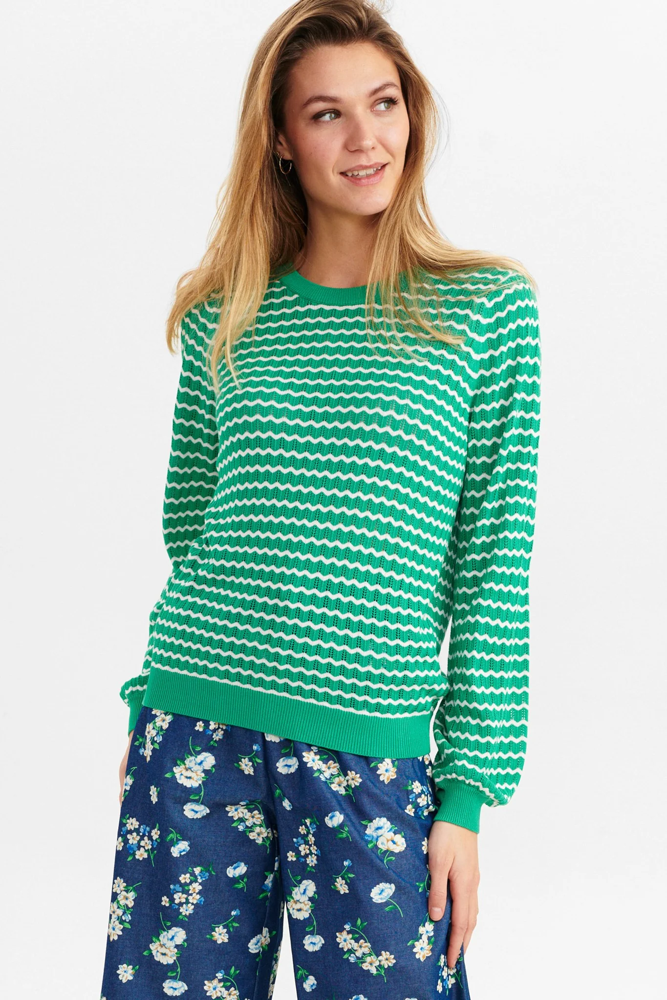 NUDUSTIN PULLOVER - Simply Green