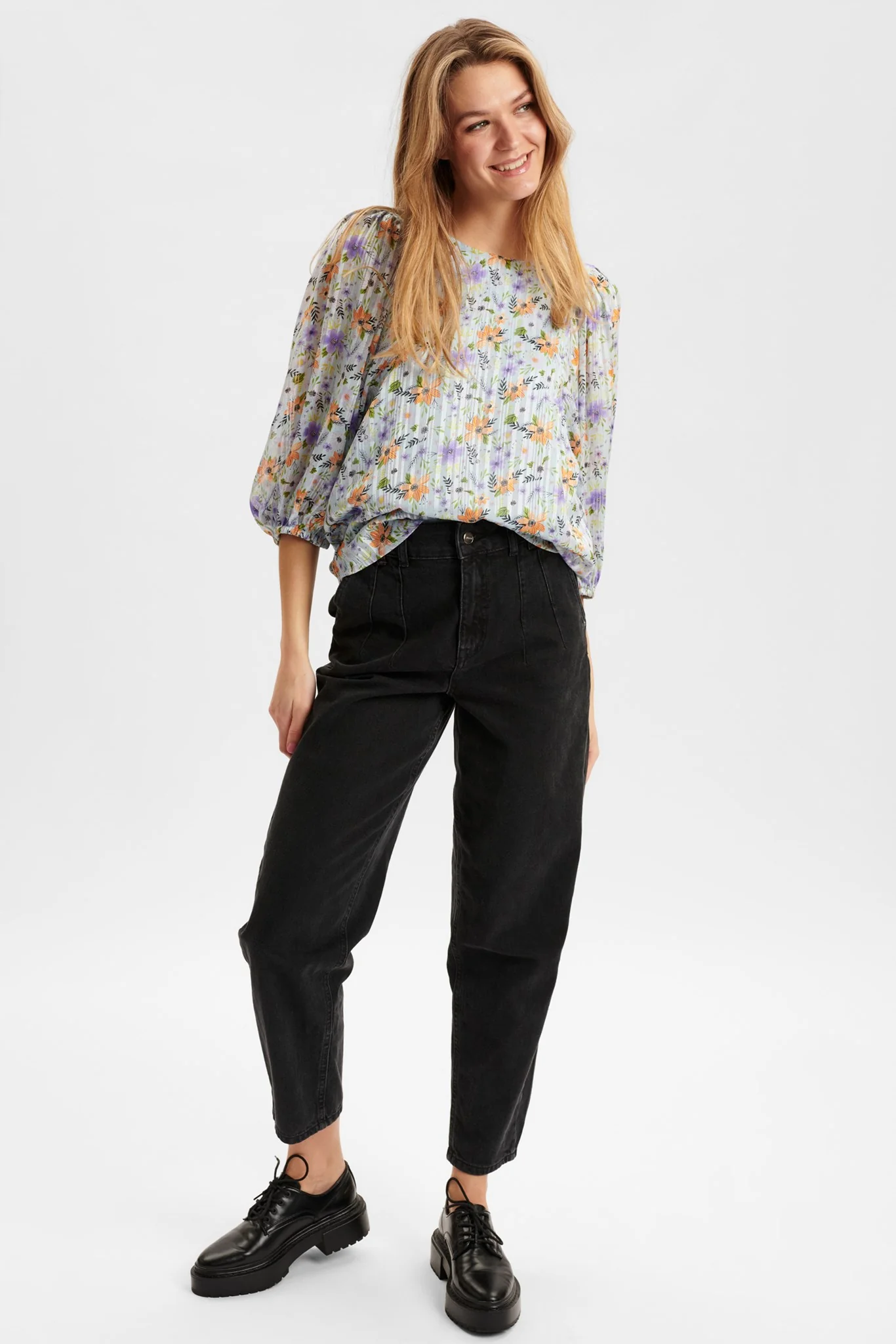 NUDYANI BLOUSE - Blue Bell - Image 3