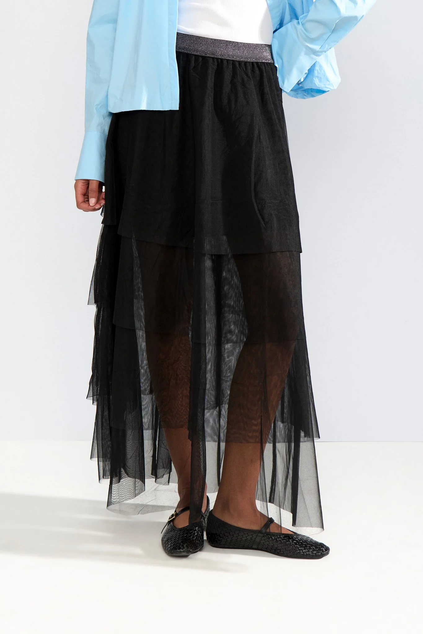 NUEA LAYER SKIRT - Caviar