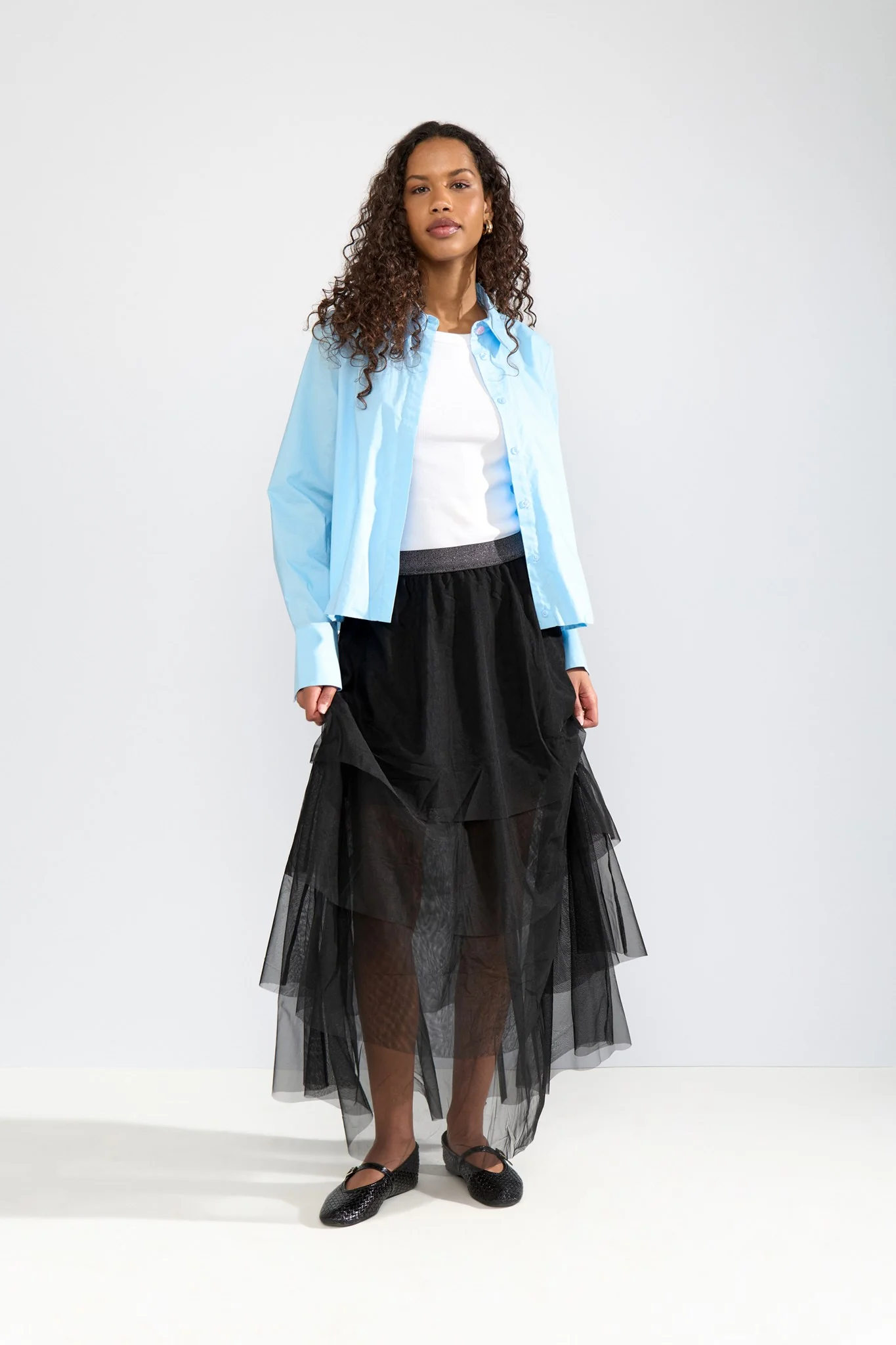 NUEA LAYER SKIRT - Caviar - Image 3