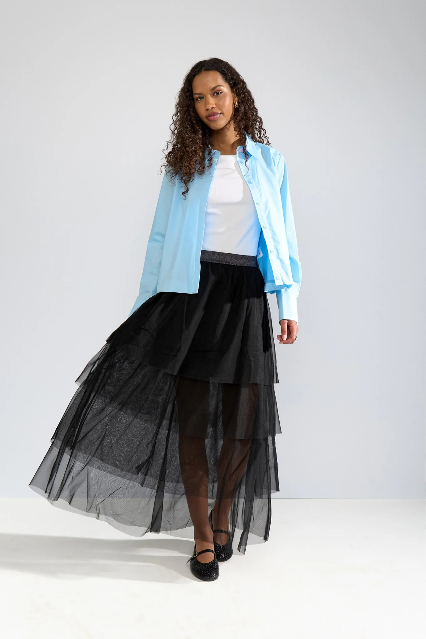 NUEA LAYER SKIRT - Caviar - Image 7