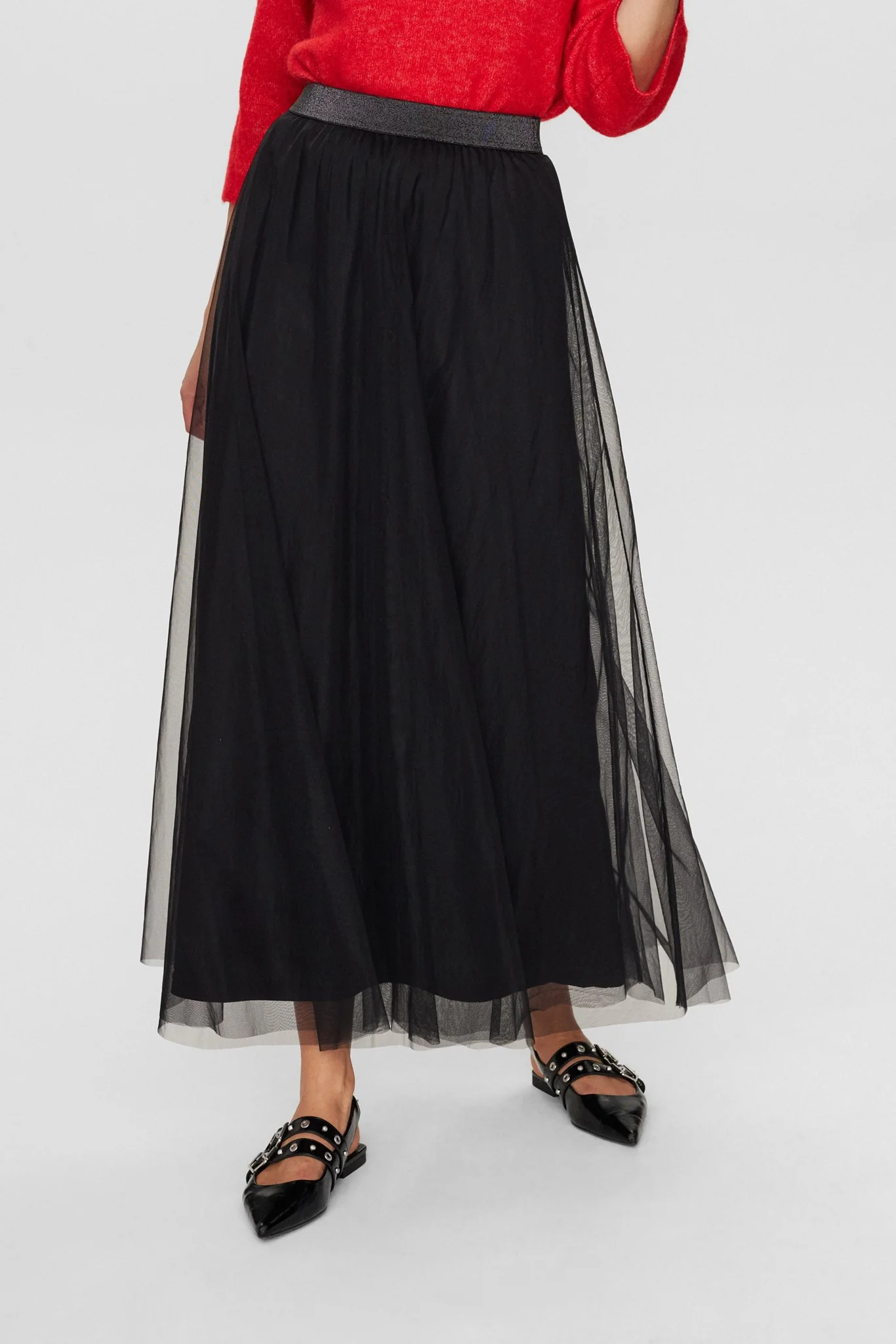 NUEA MAXI SKIRT  - Caviar