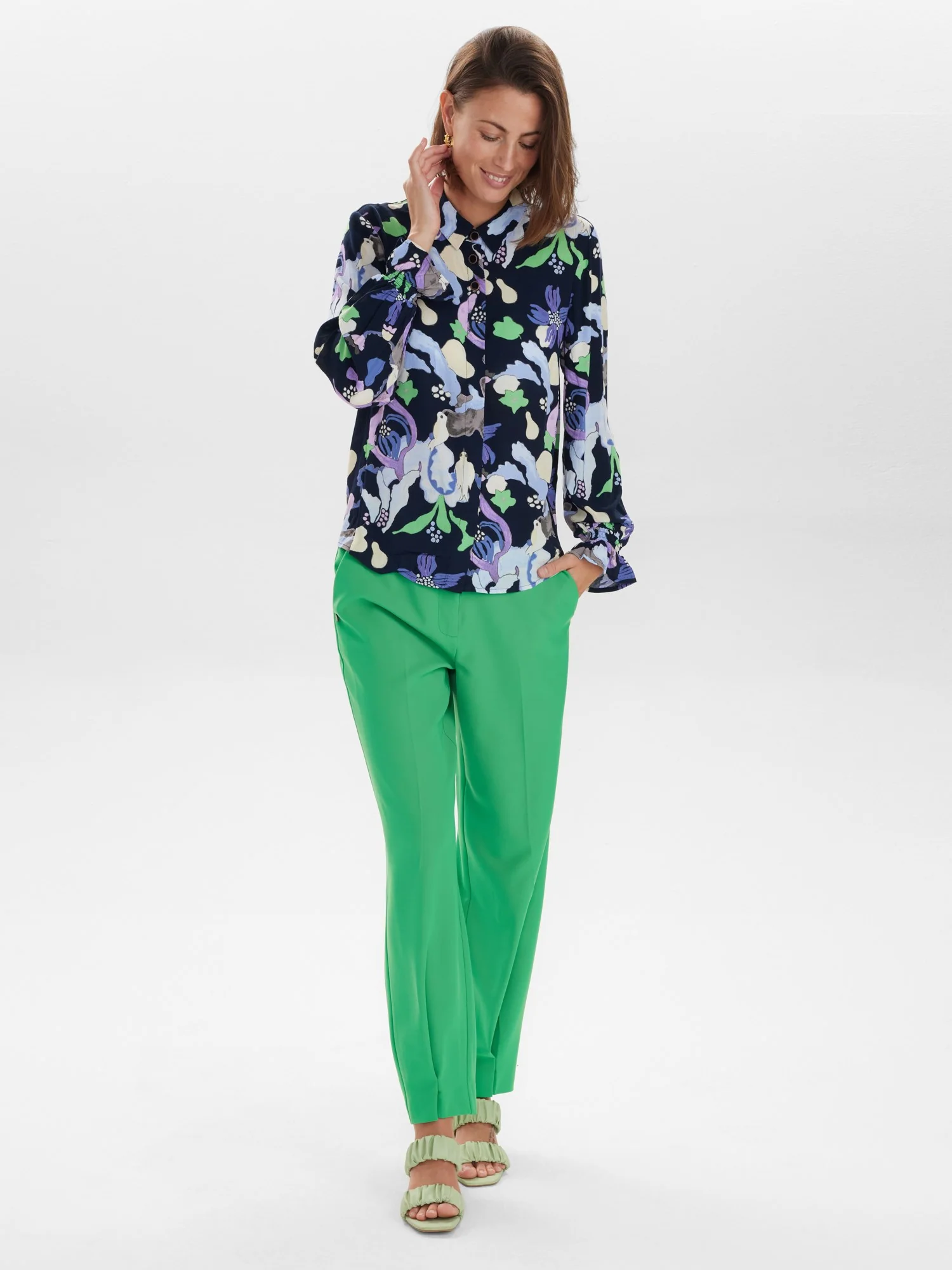 NUEAMAJA BUTTON SHIRT - Dark Sapphire - Image 3