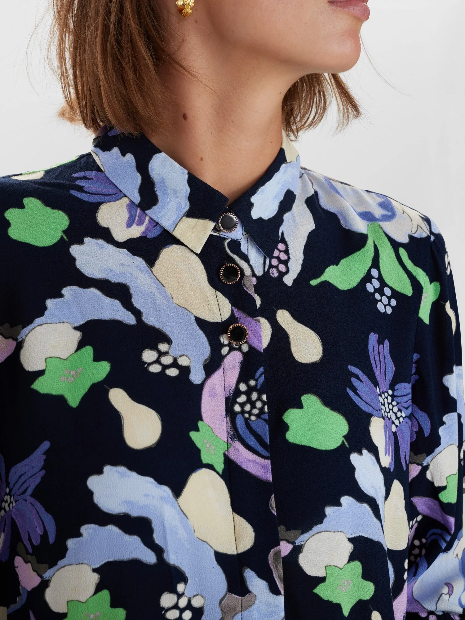 NUEAMAJA BUTTON SHIRT - Dark Sapphire - Image 4