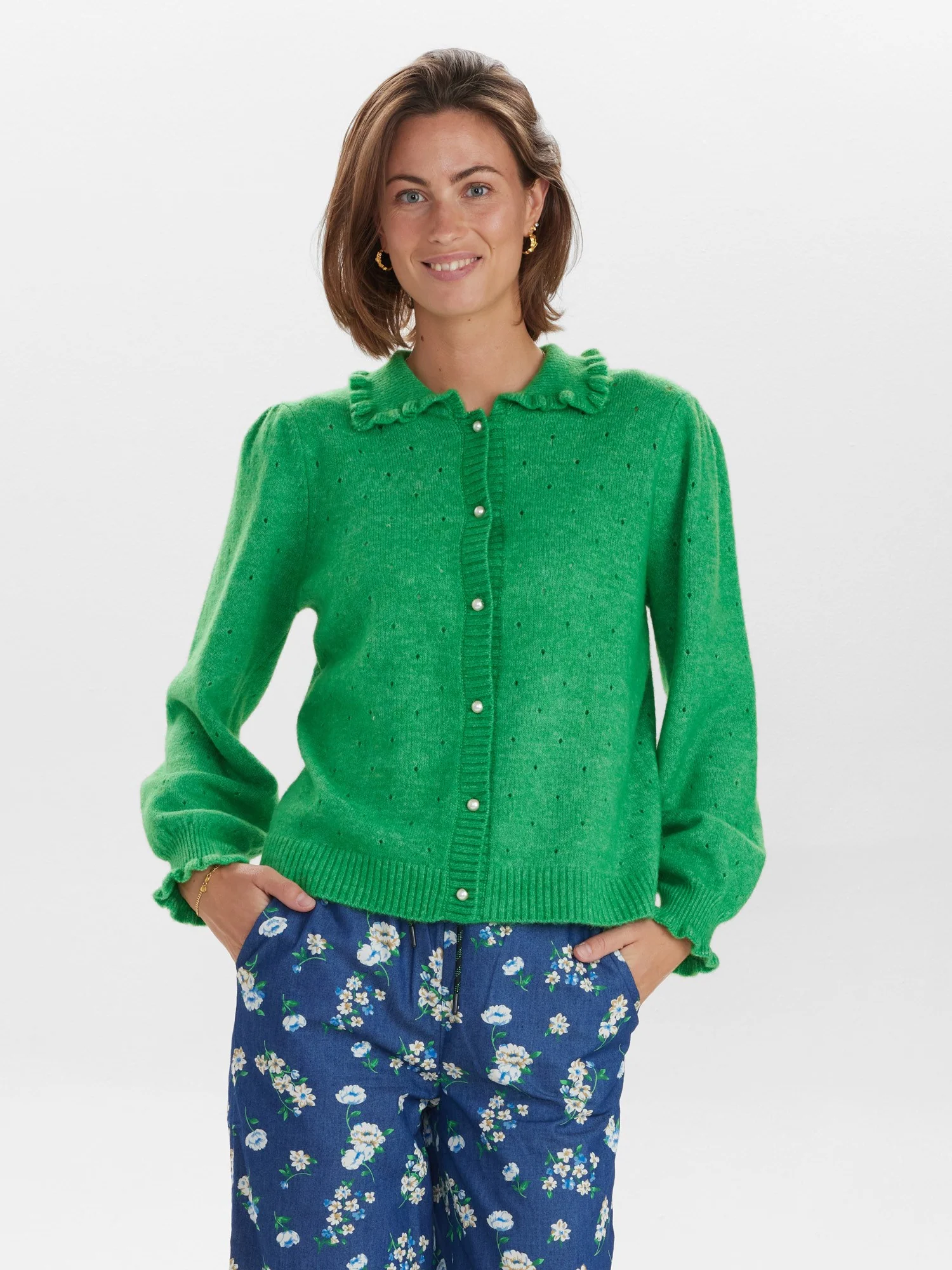 NUEBBA CARDIGAN - Kelly Green