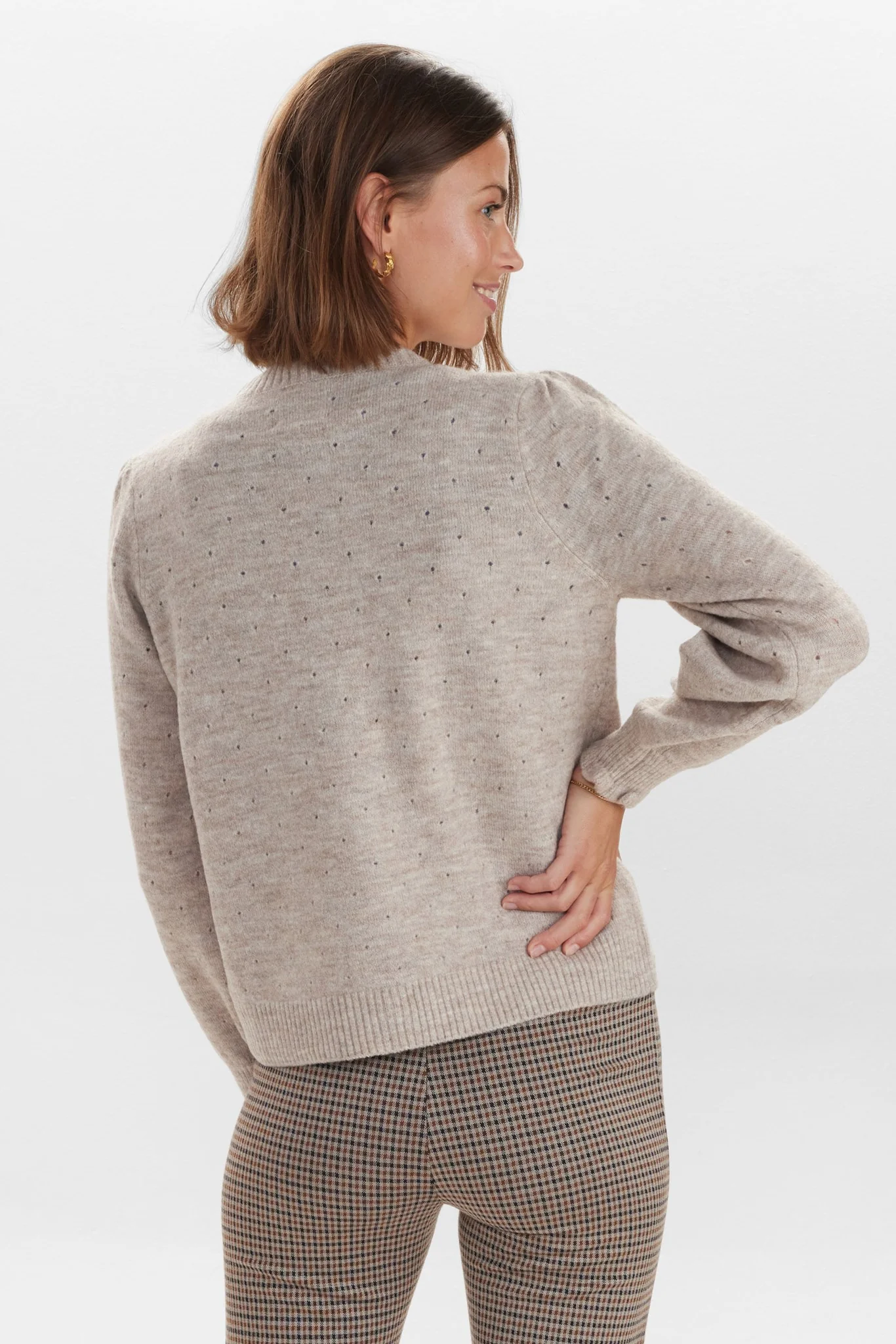 NUEBBA CARDIGAN W/O RUFFLE - Cobblestone - Image 2