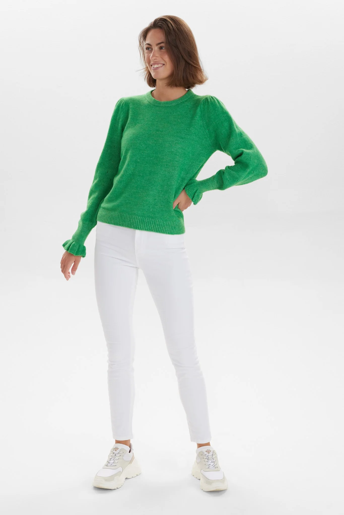 NUEBBA PULLOVER W/O RUFFLE - Kelly Green - Image 3