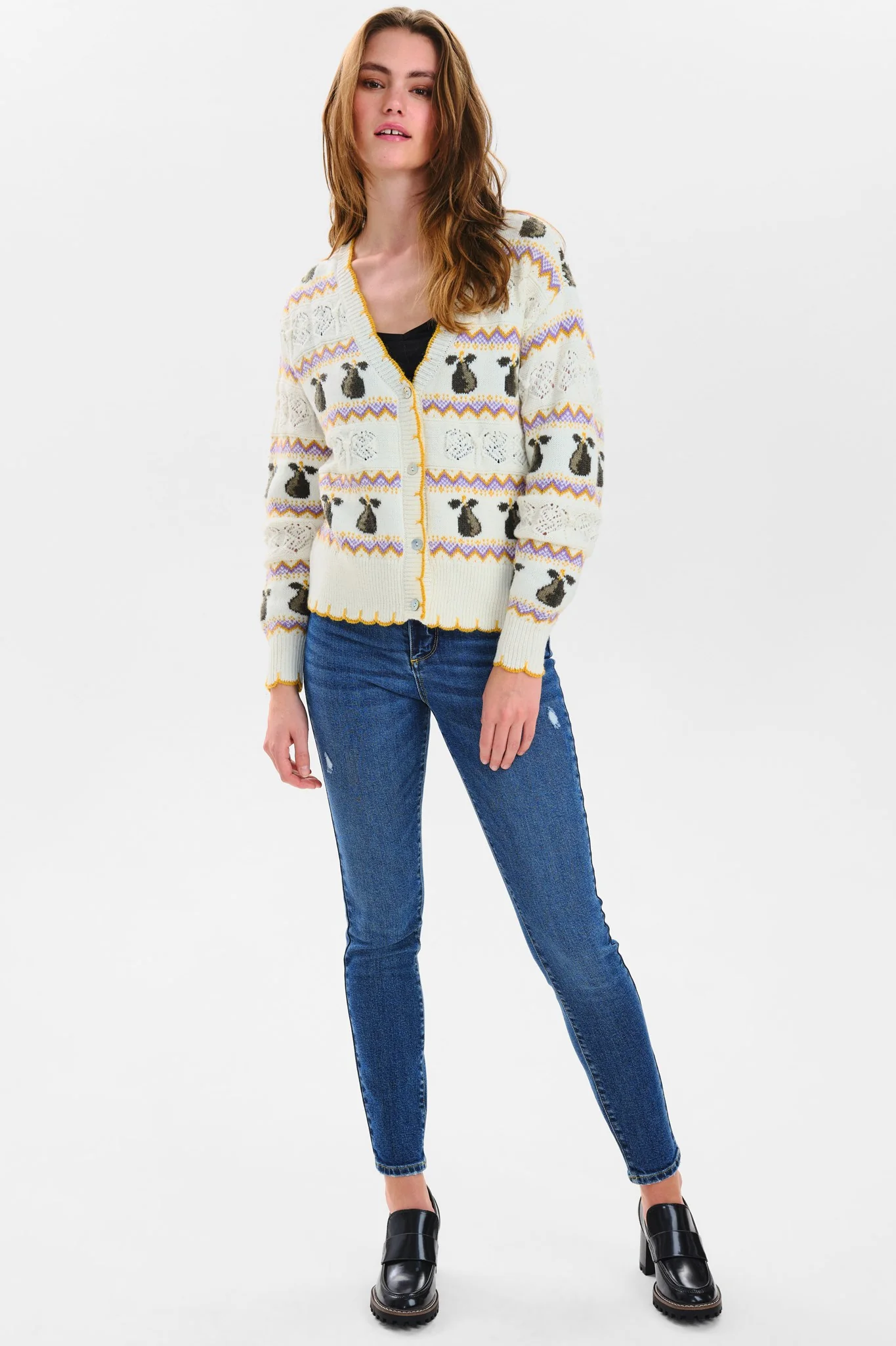 NUEBBALENE CARDIGAN - Cloud Dancer - Image 3