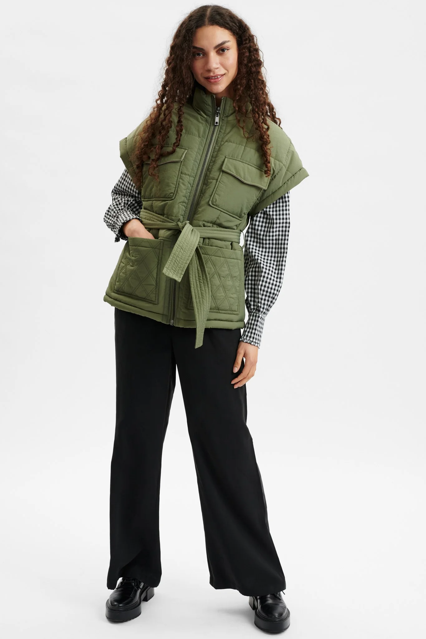 NUEBOTE WAISTCOAT - Deep Lichen Green - Image 3