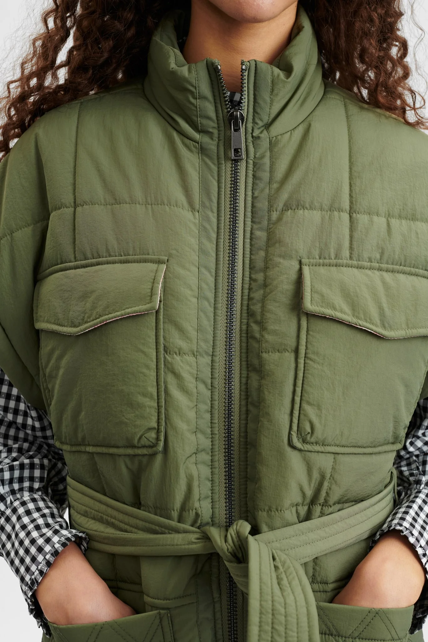 NUEBOTE WAISTCOAT - Deep Lichen Green - Image 4