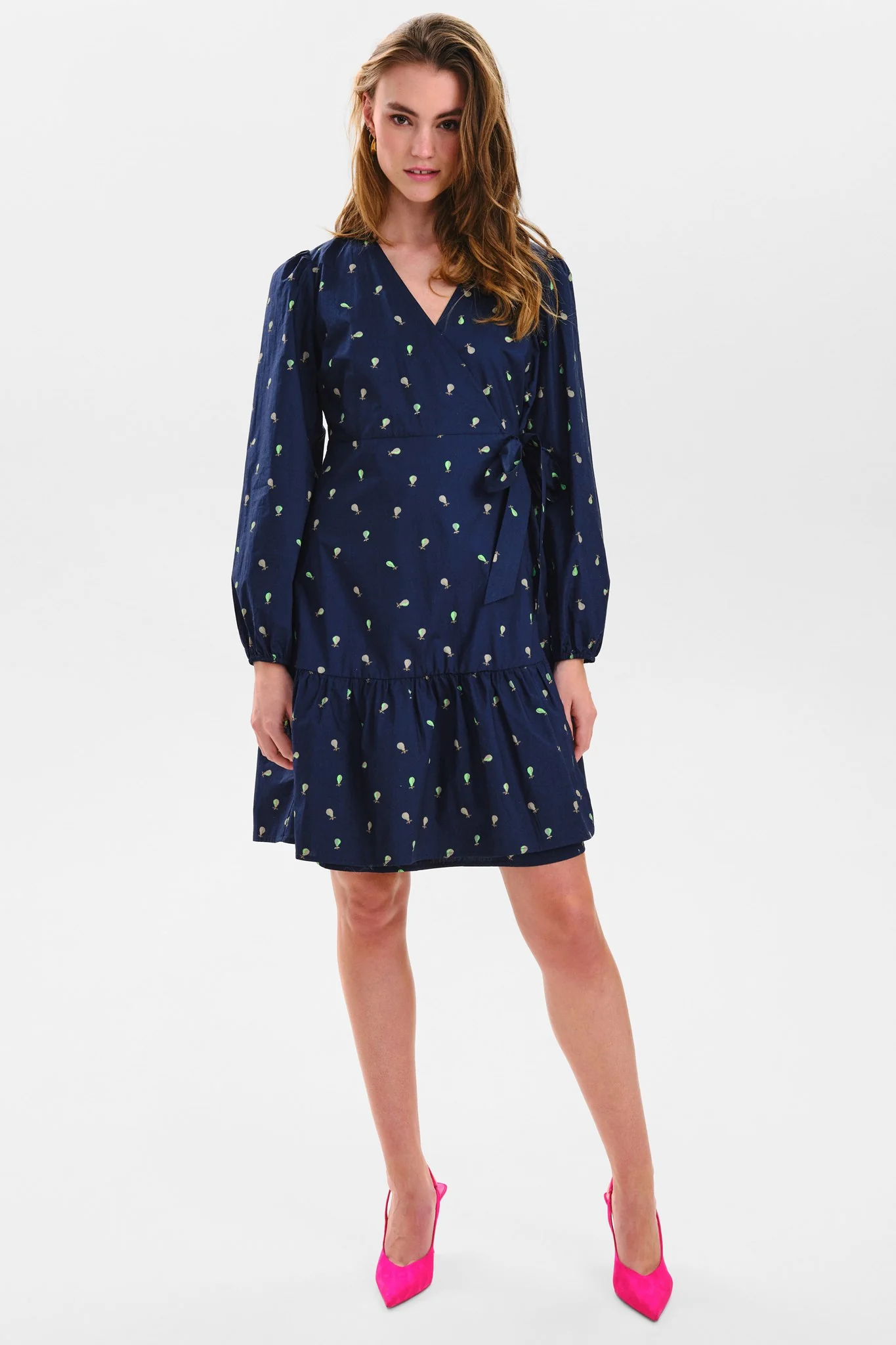 NUEBRAR WRAP DRESS - Dark Sapphire - Image 3