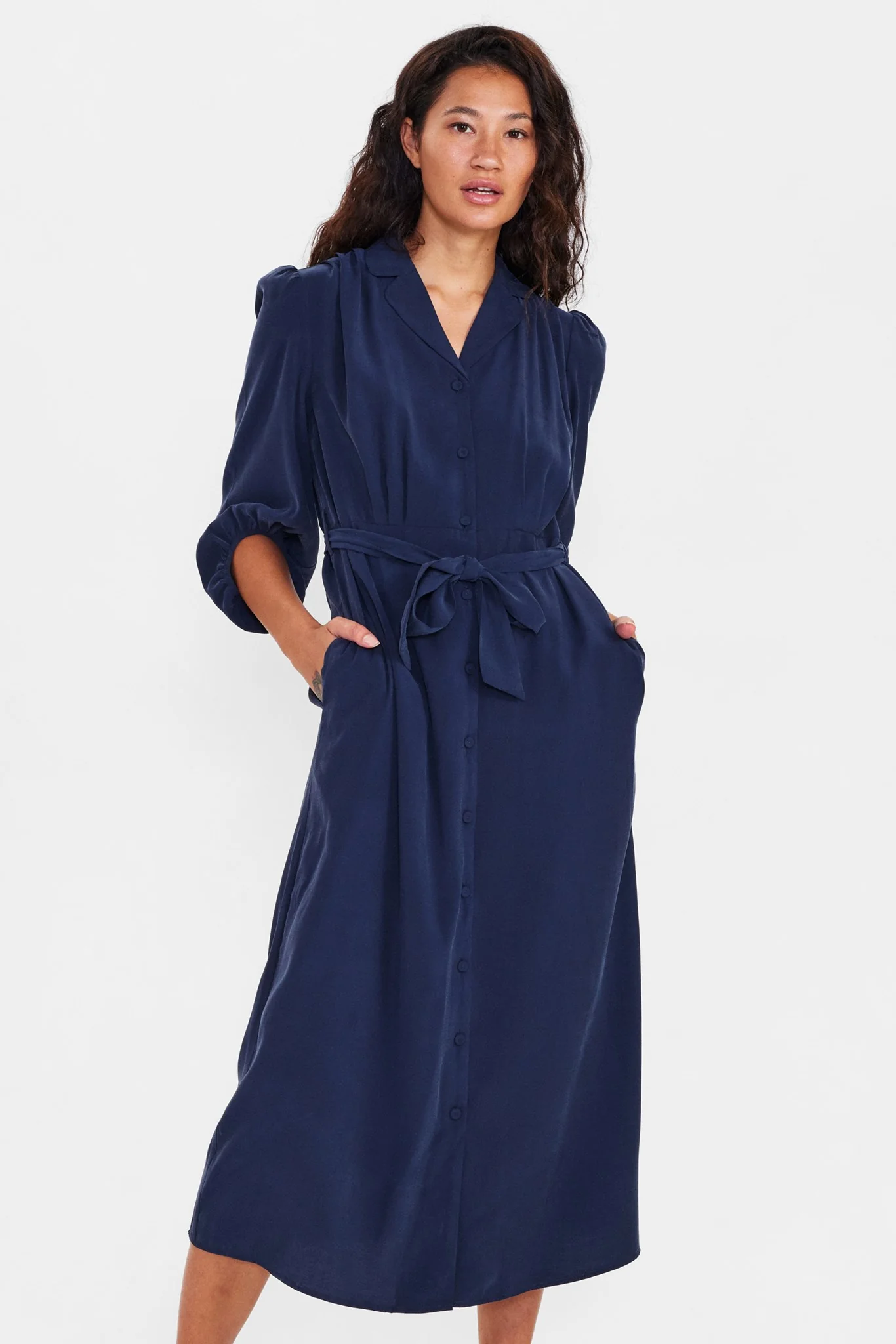 NUECEM DRESS - Dark Sapphire