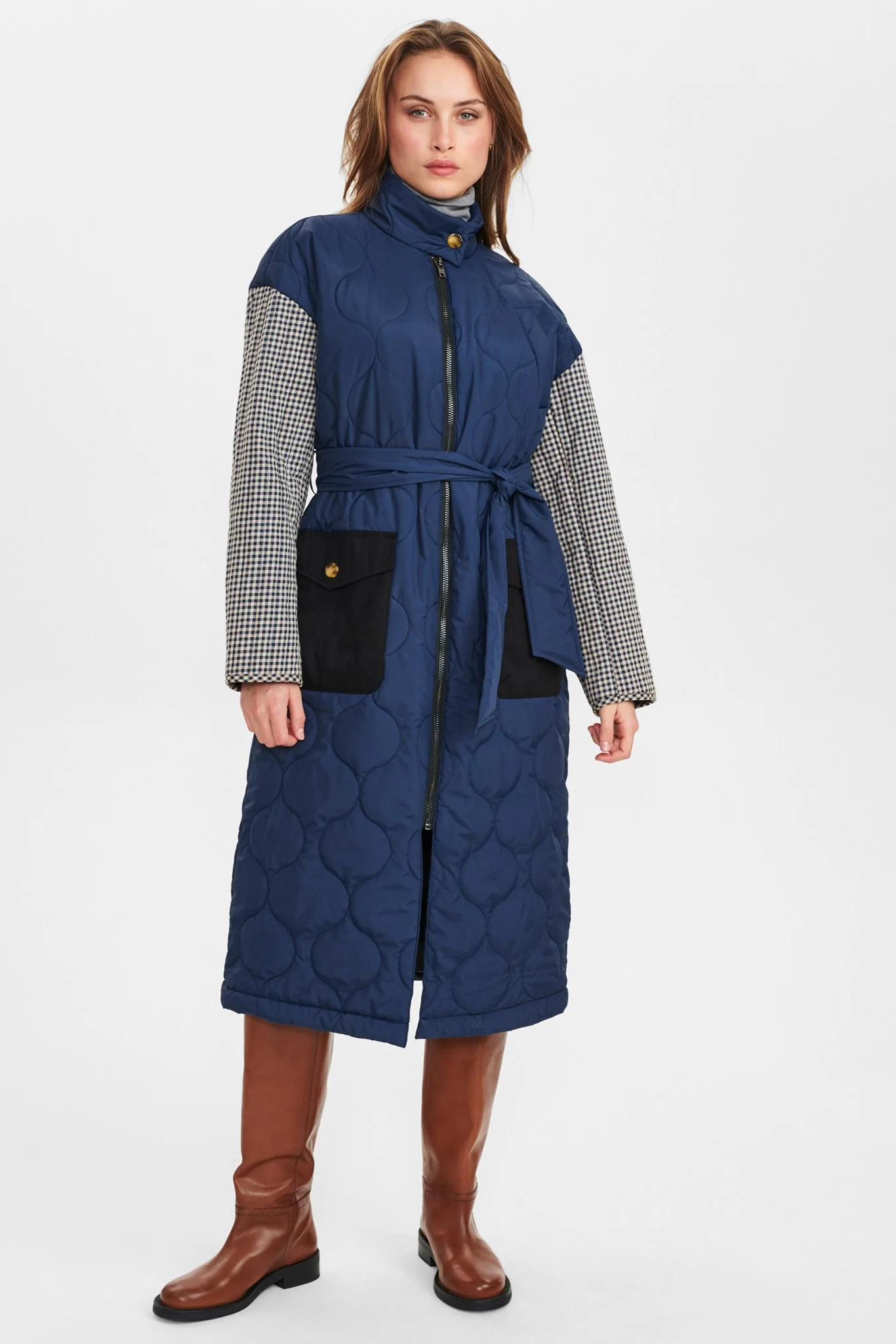NUEDA LONG JACKET - Dark Sapphire - Image 3