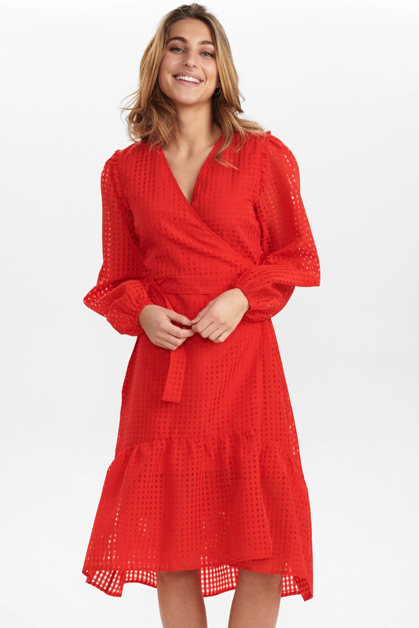 NUEDELE DRESS - Molten Lava