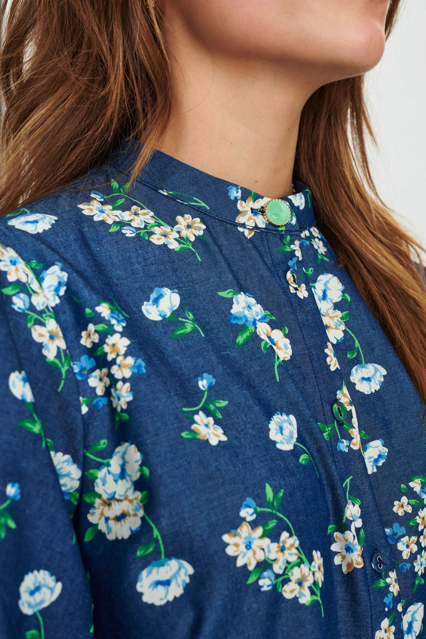 NUEDELLE DRESS - Medium Blue Denim - Image 4