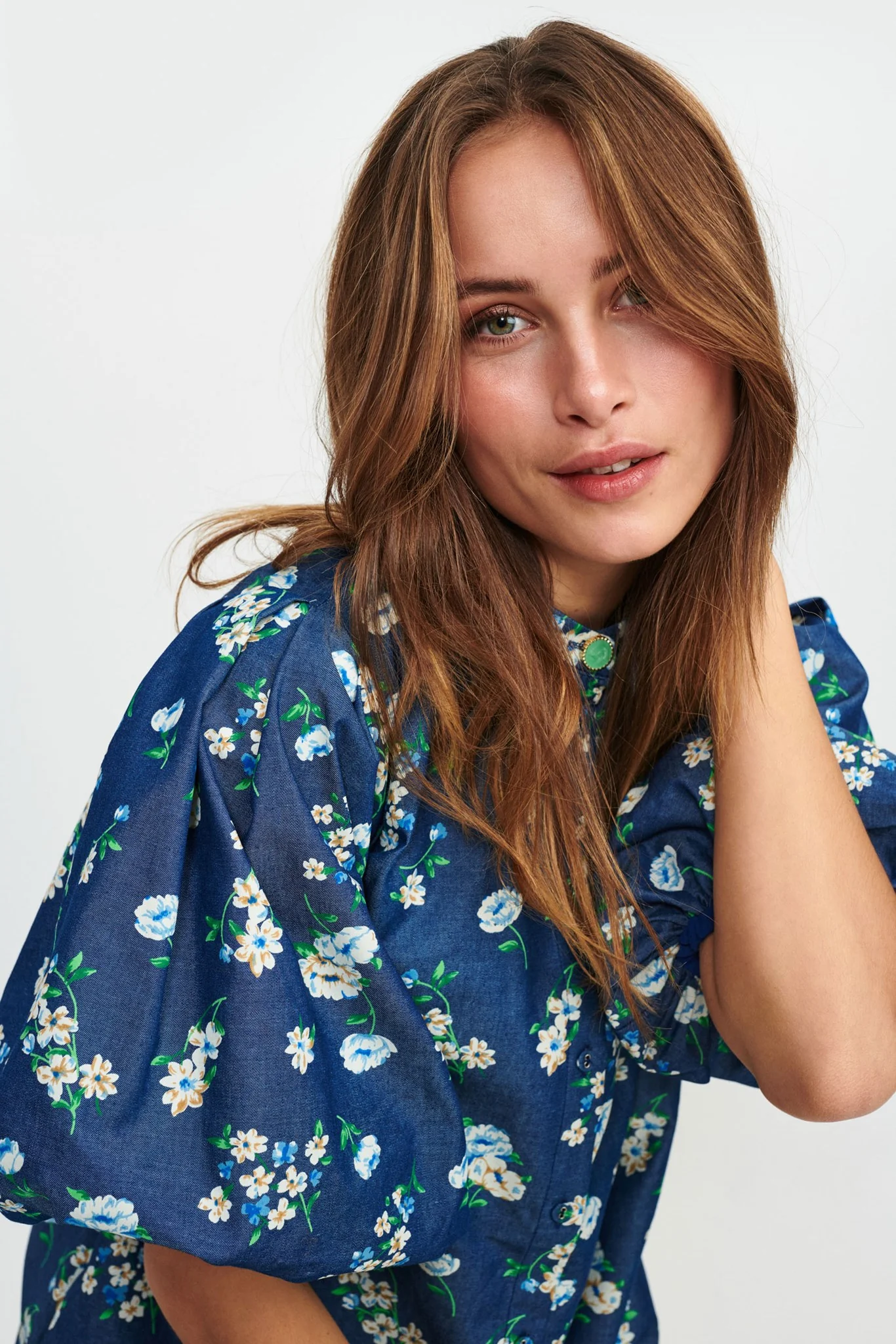 NUEDELLE DRESS - Medium Blue Denim - Image 7