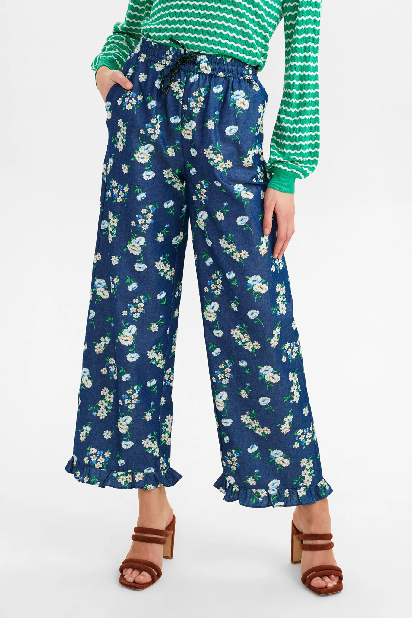 NUEDELLE PANT - Medium Blue Denim