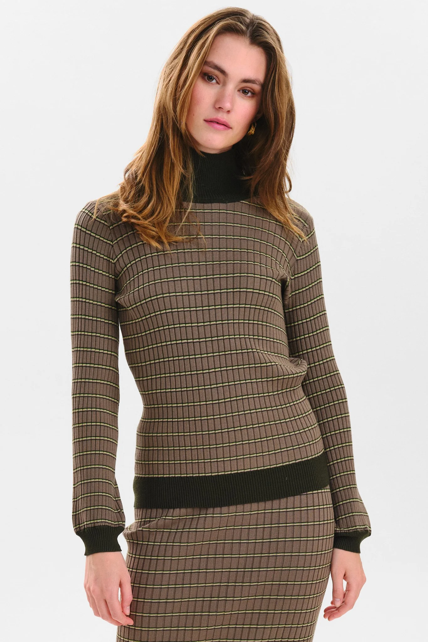 NUEDIE PULLOVER - Deep Lichen Green