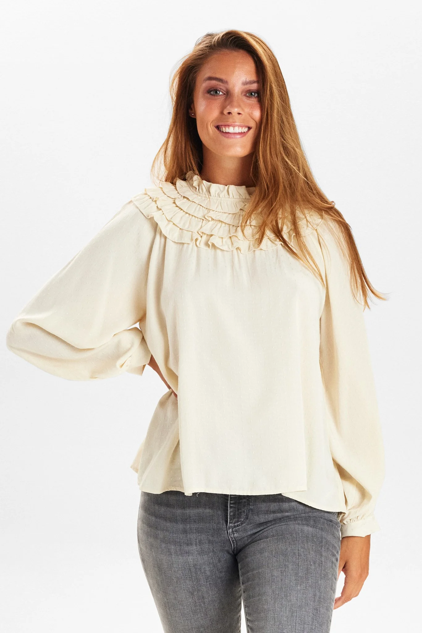 NUEDINA BLOUSE - Pristine