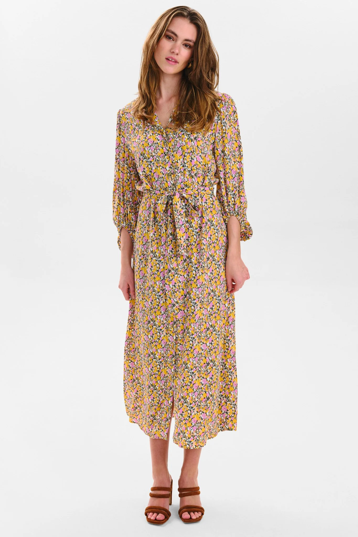 NUEDISSI 7/8 SLEEVE DRESS - Climbing Ivy - Image 3