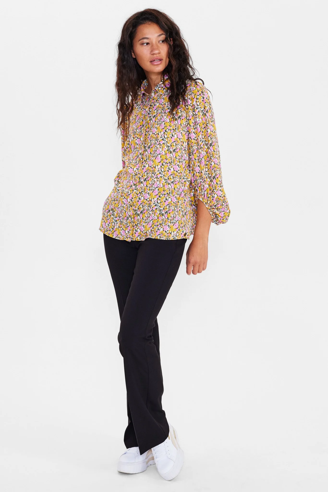NUEDISSI 7/8 SLEEVE SHIRT - Climbing Ivy - Image 3