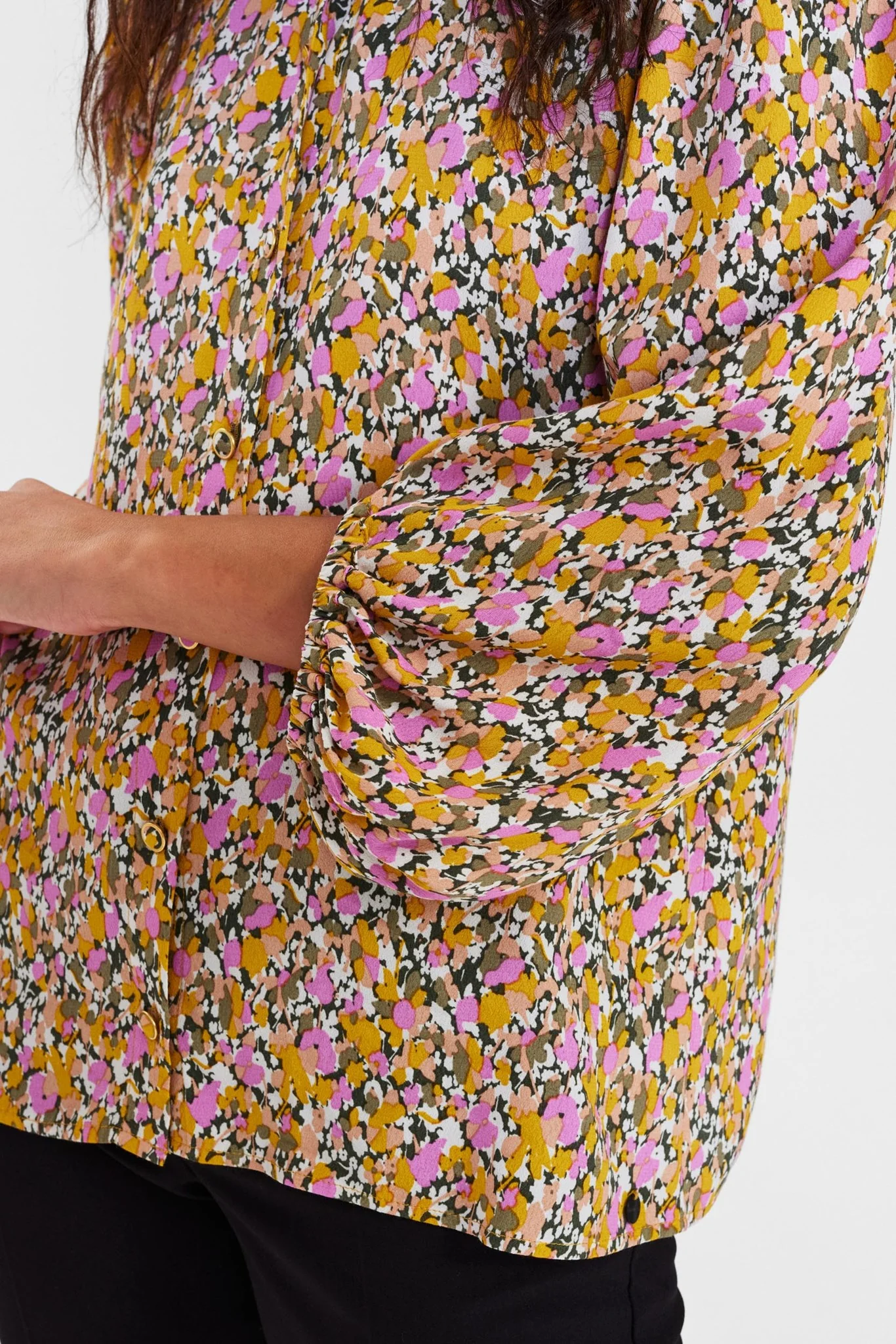 NUEDISSI 7/8 SLEEVE SHIRT - Climbing Ivy - Image 4