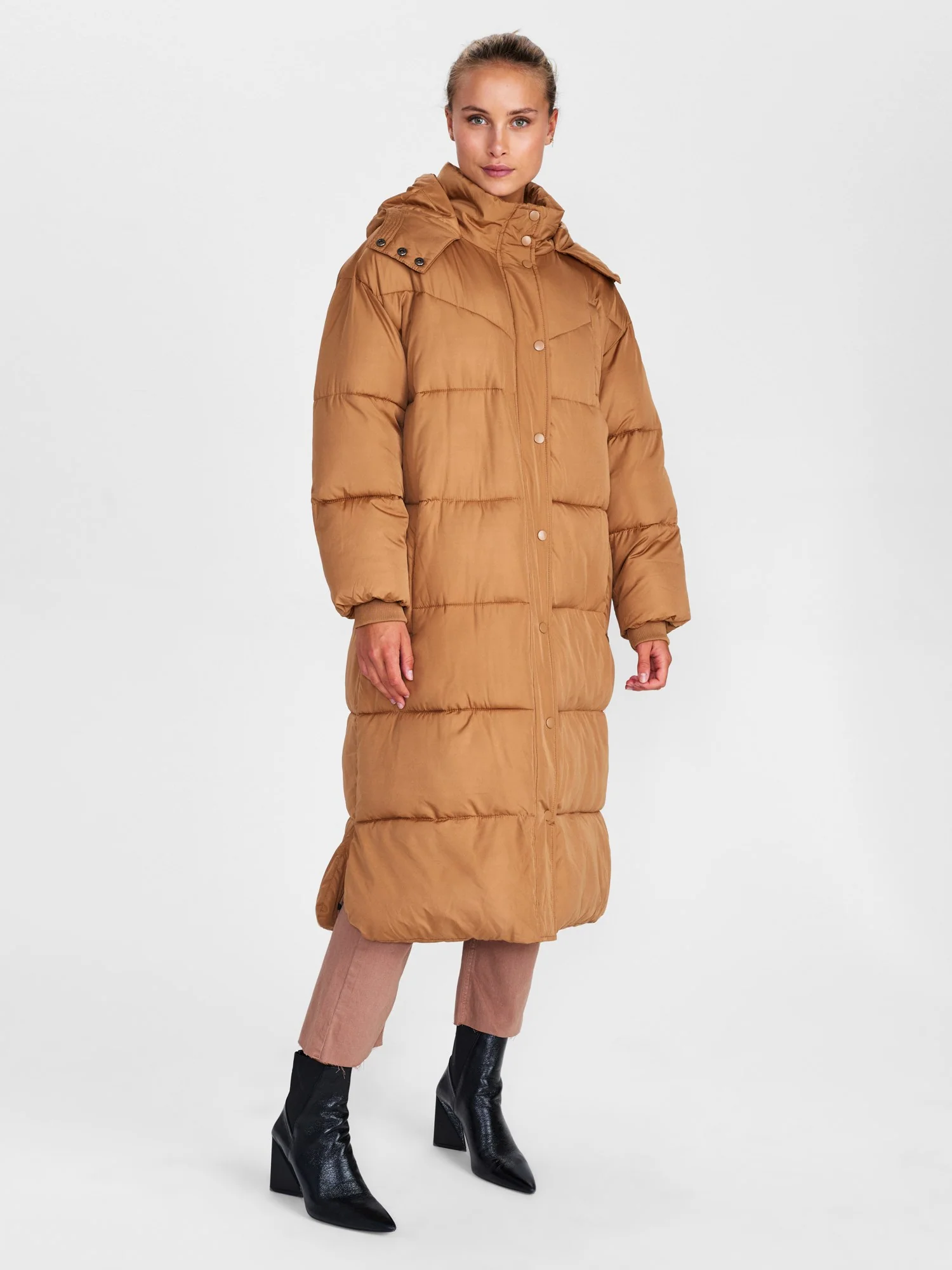 NUEDITTE LONG JACKET - Tobacco Brown - Image 3