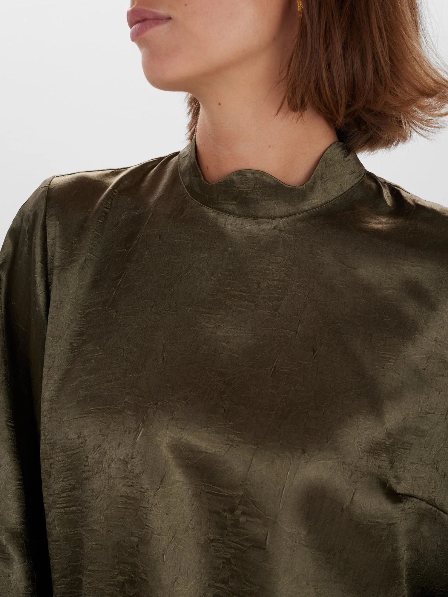NUEDLE BLOUSE - Deep Lichen Green - Image 4