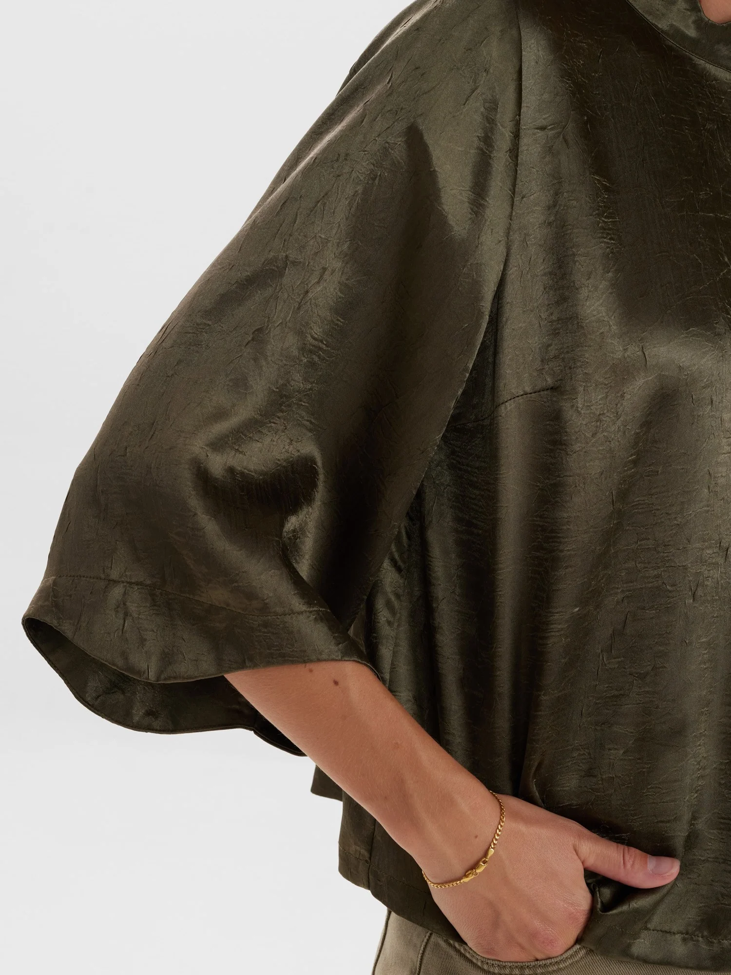 NUEDLE BLOUSE - Deep Lichen Green - Image 5