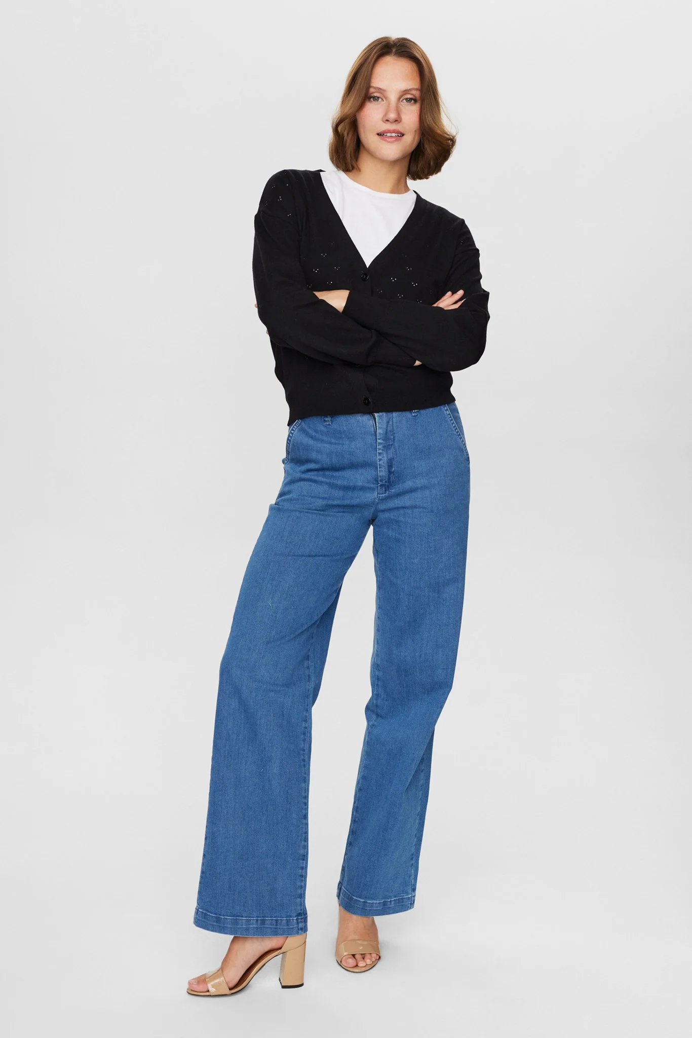 NUEDNA CARDIGAN  - Caviar - Image 4