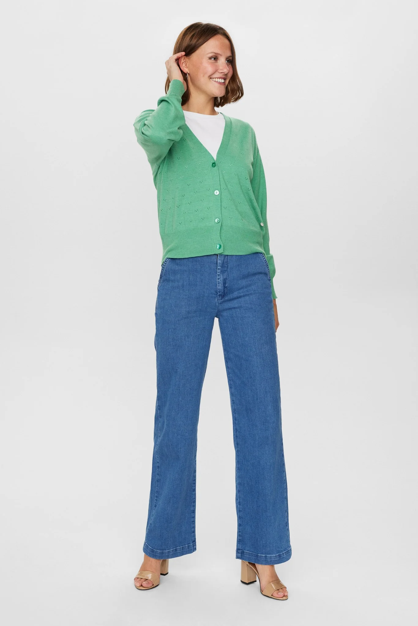 NUEDNA CARDIGAN  - Green Spruce - Image 3