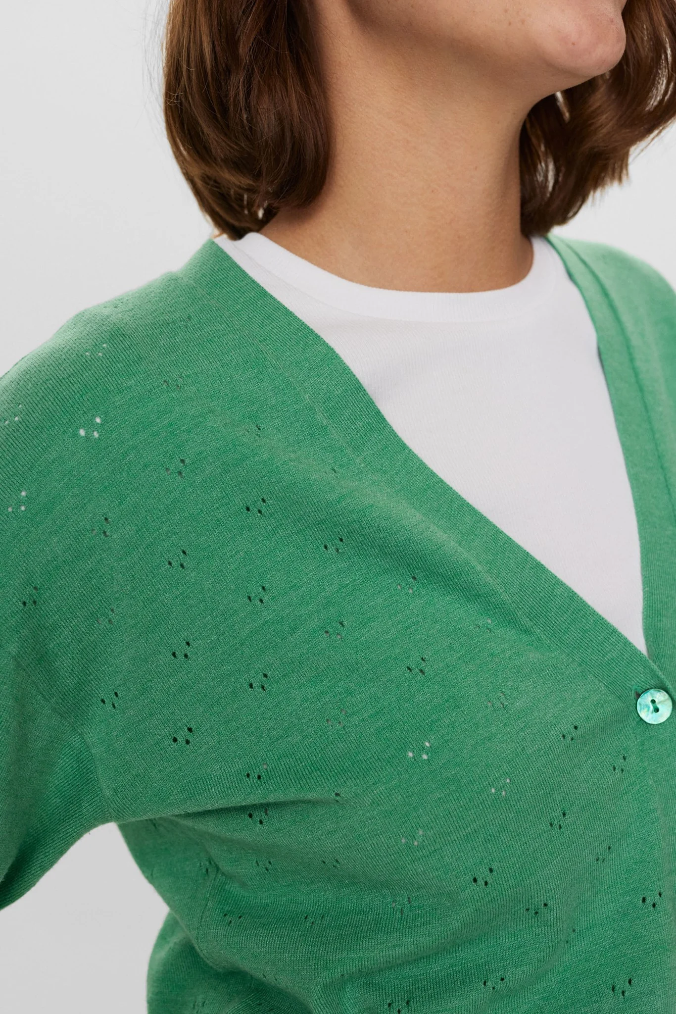 NUEDNA CARDIGAN  - Green Spruce - Image 4