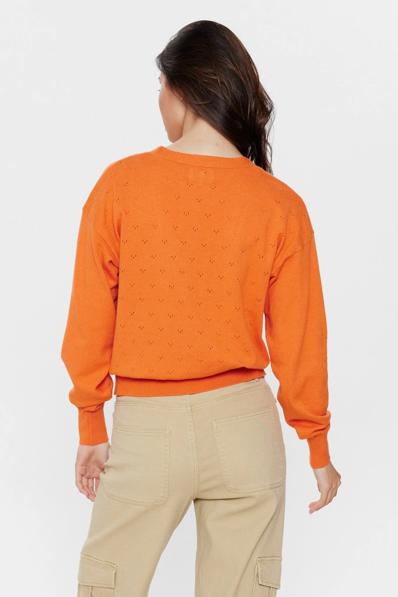NUEDNA CARDIGAN - Red Orange - Image 2