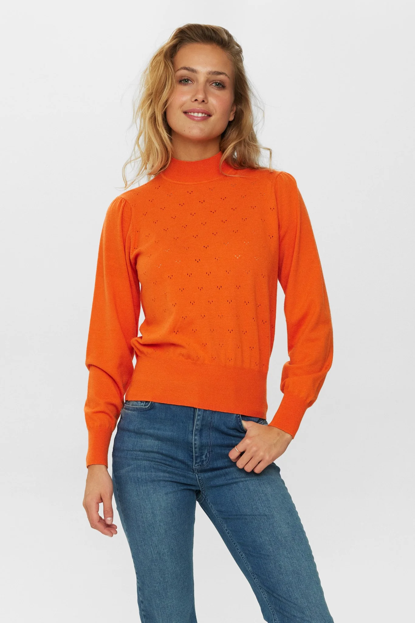NUEDNA PULLOVER  - Red Orange