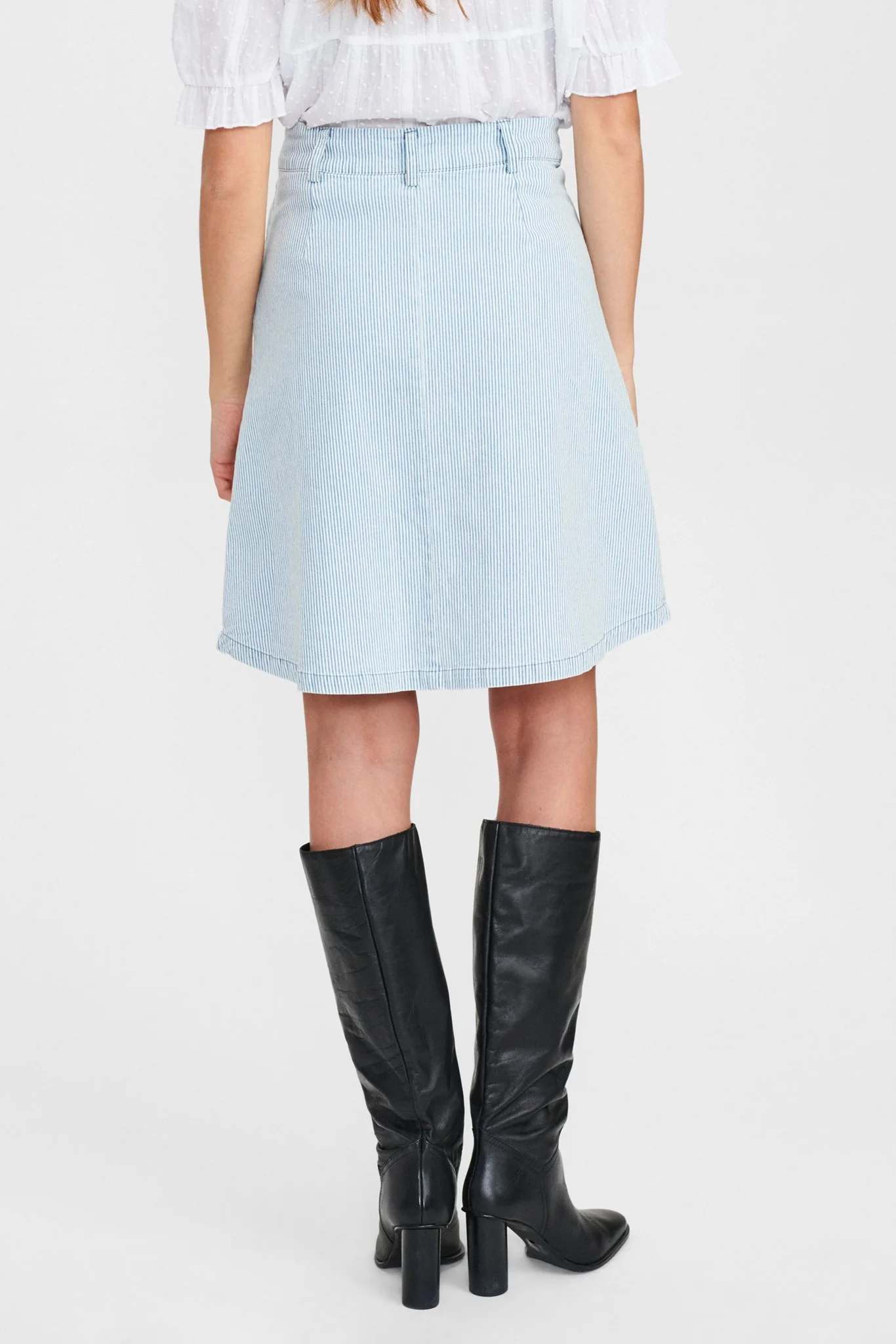 NUELAINE SKIRT  - Blue Stripe - Image 2