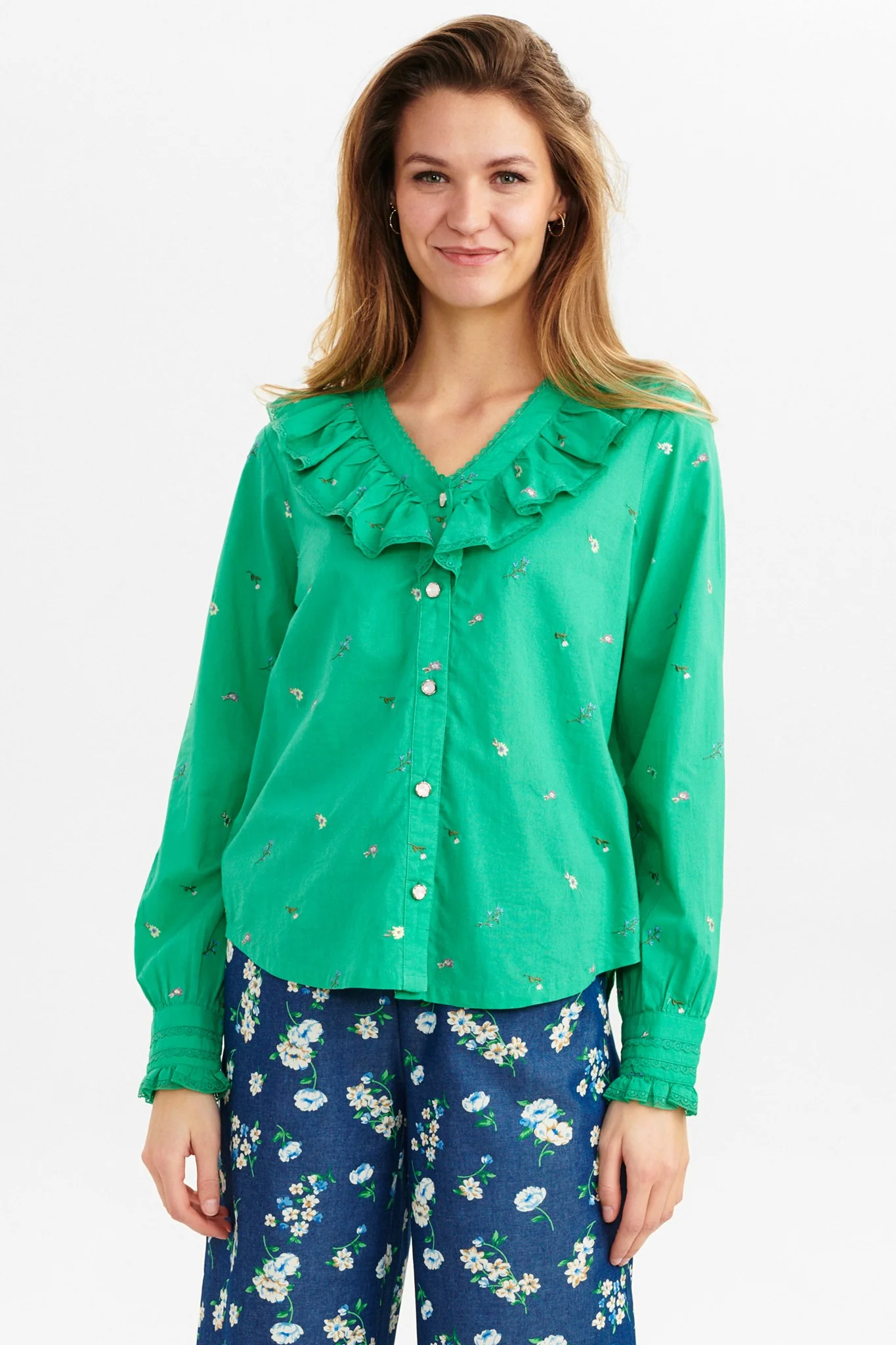 NUELBA LS SHIRT - Simply Green