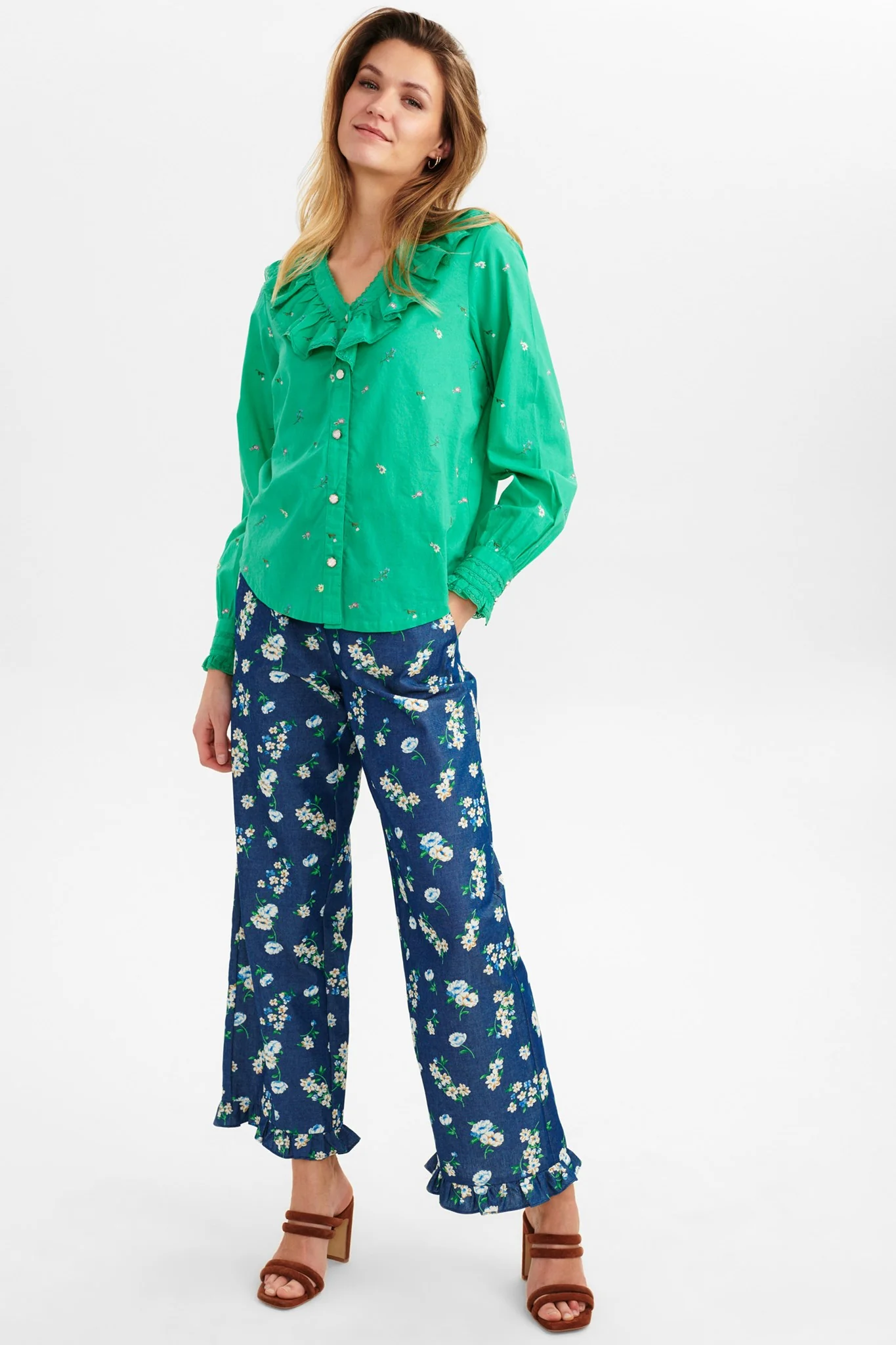 NUELBA LS SHIRT - Simply Green - Image 3
