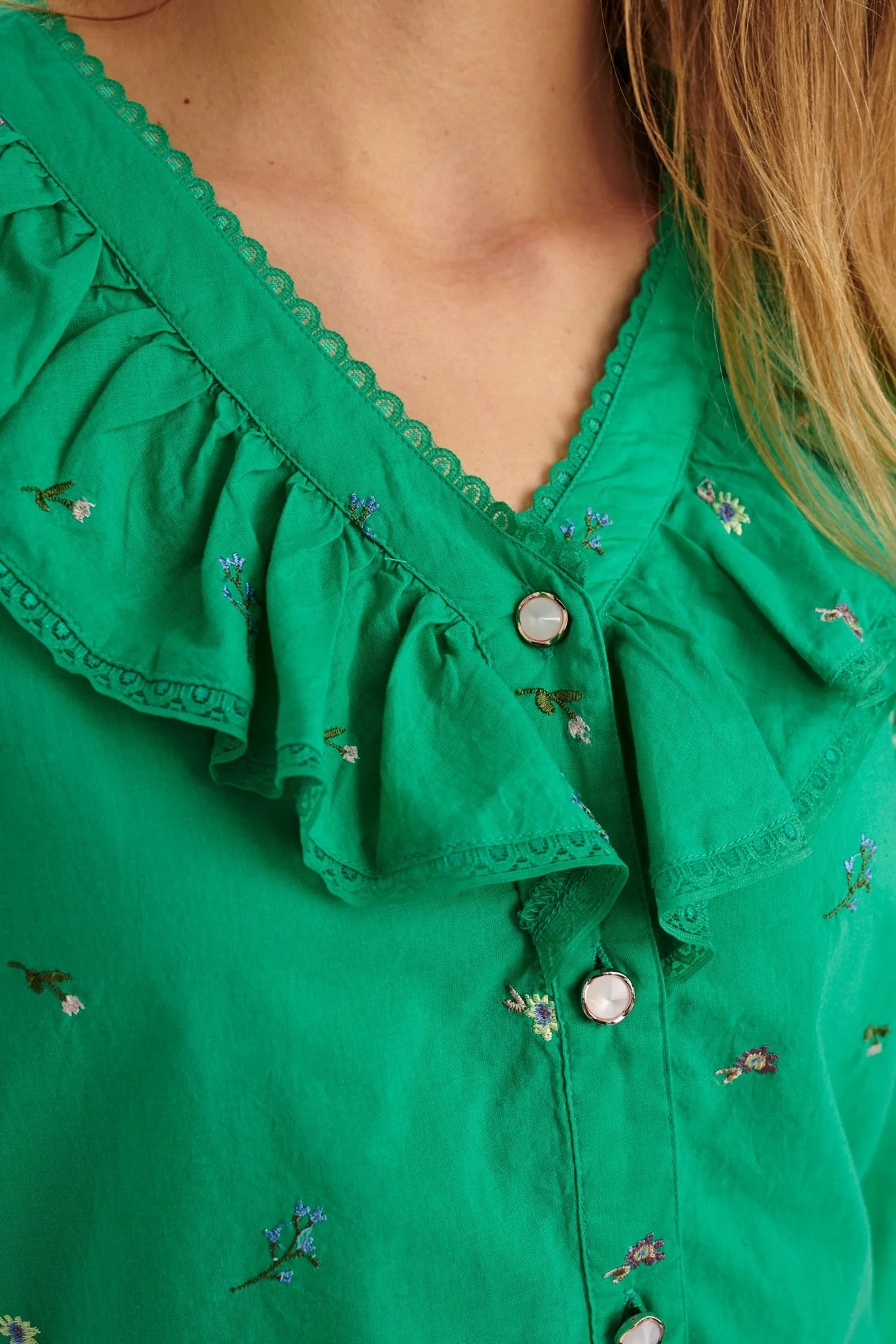 NUELBA LS SHIRT - Simply Green - Image 4