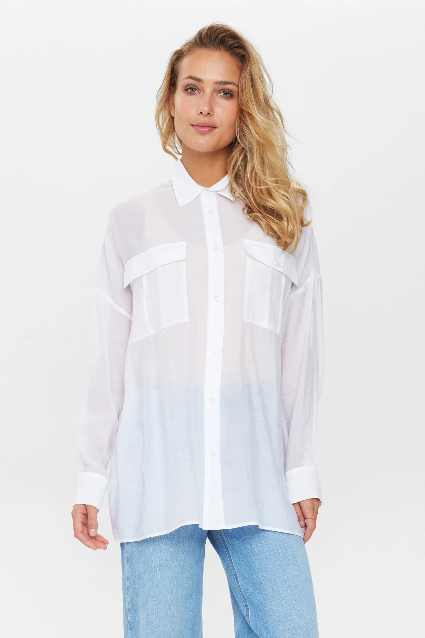 NUELINAM LS SHIRT - Bright White