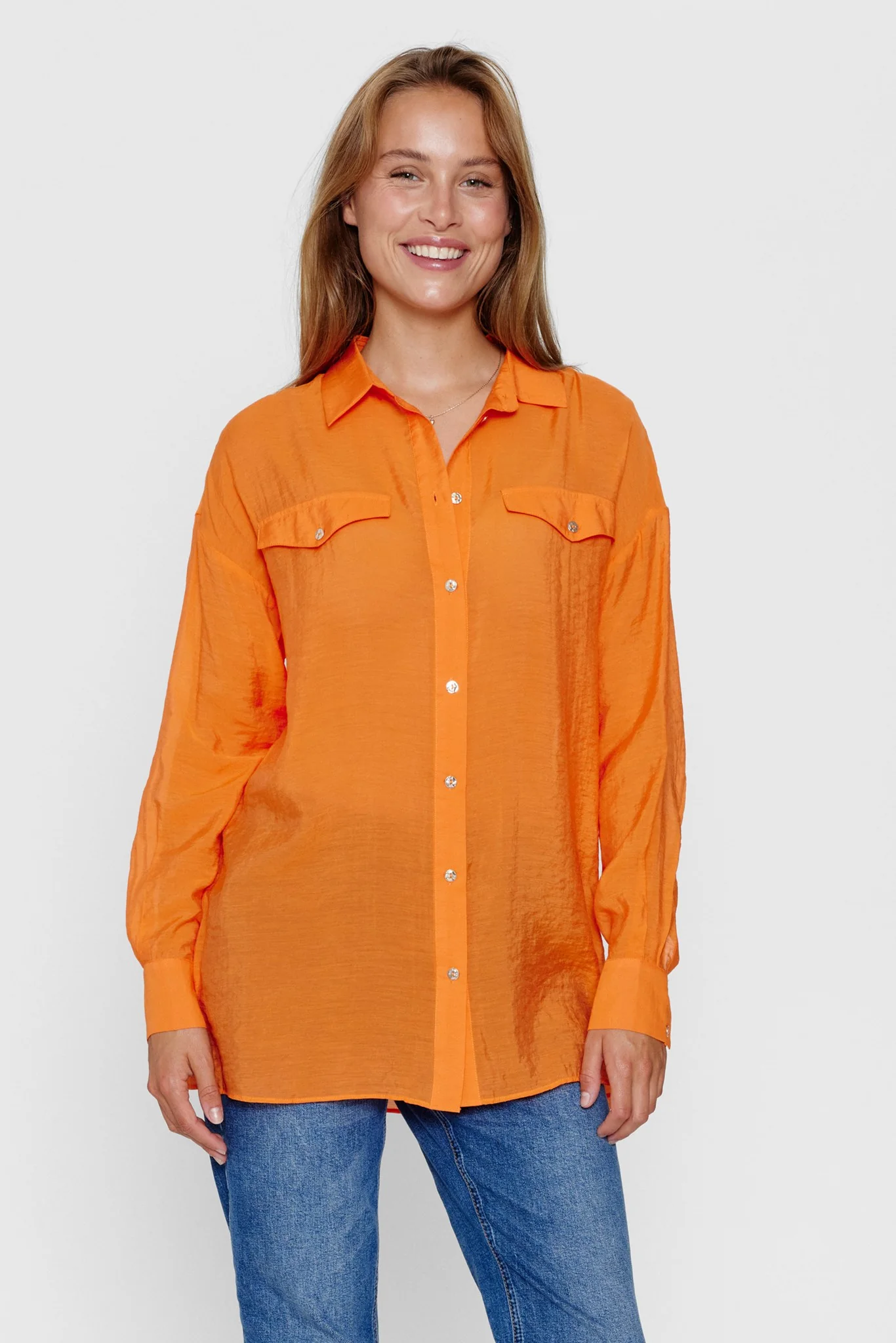 NUELINAM SHIRT - Red Orange