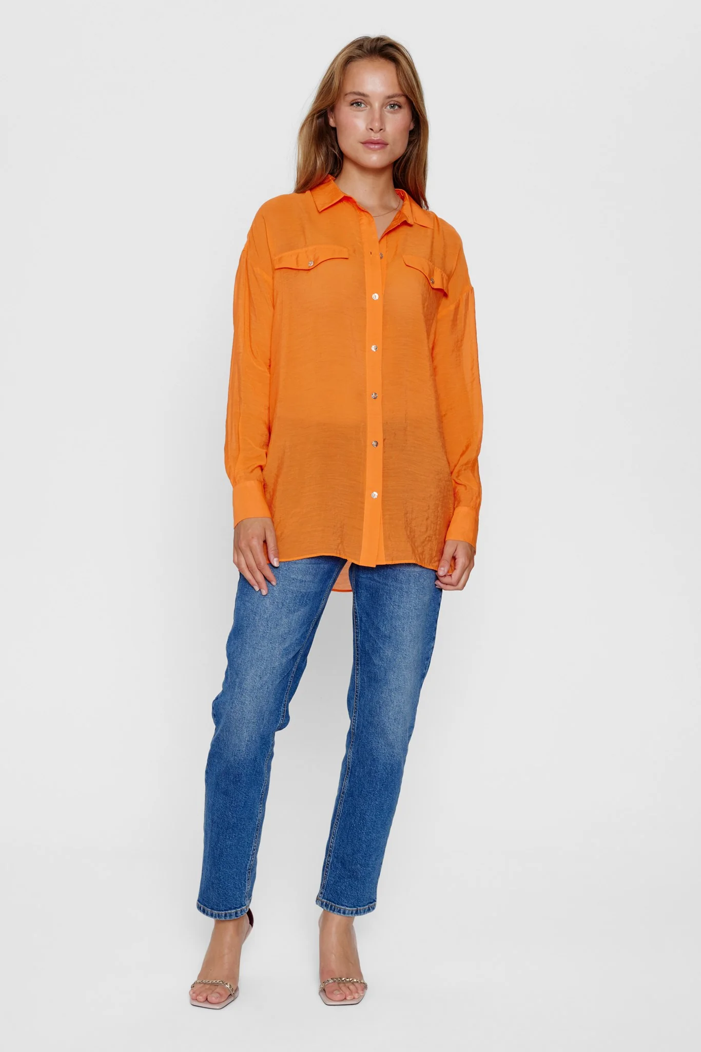 NUELINAM SHIRT - Red Orange - Image 3